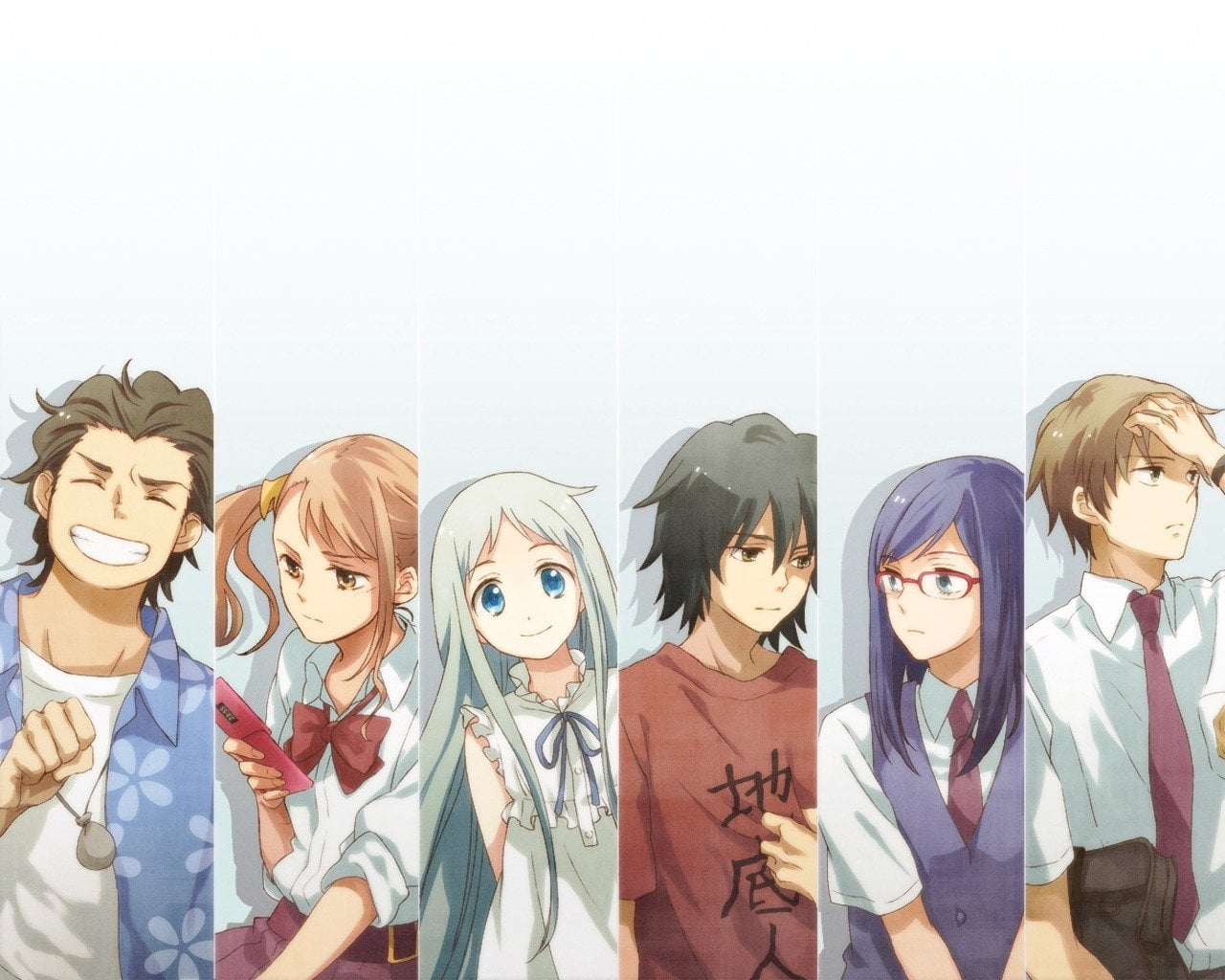 male likeness, female likeness, variation, side by side, wall - building feature, human representation, Meiko Honma, Jinta Yadomi, choice, retail display, HD Wallpaper