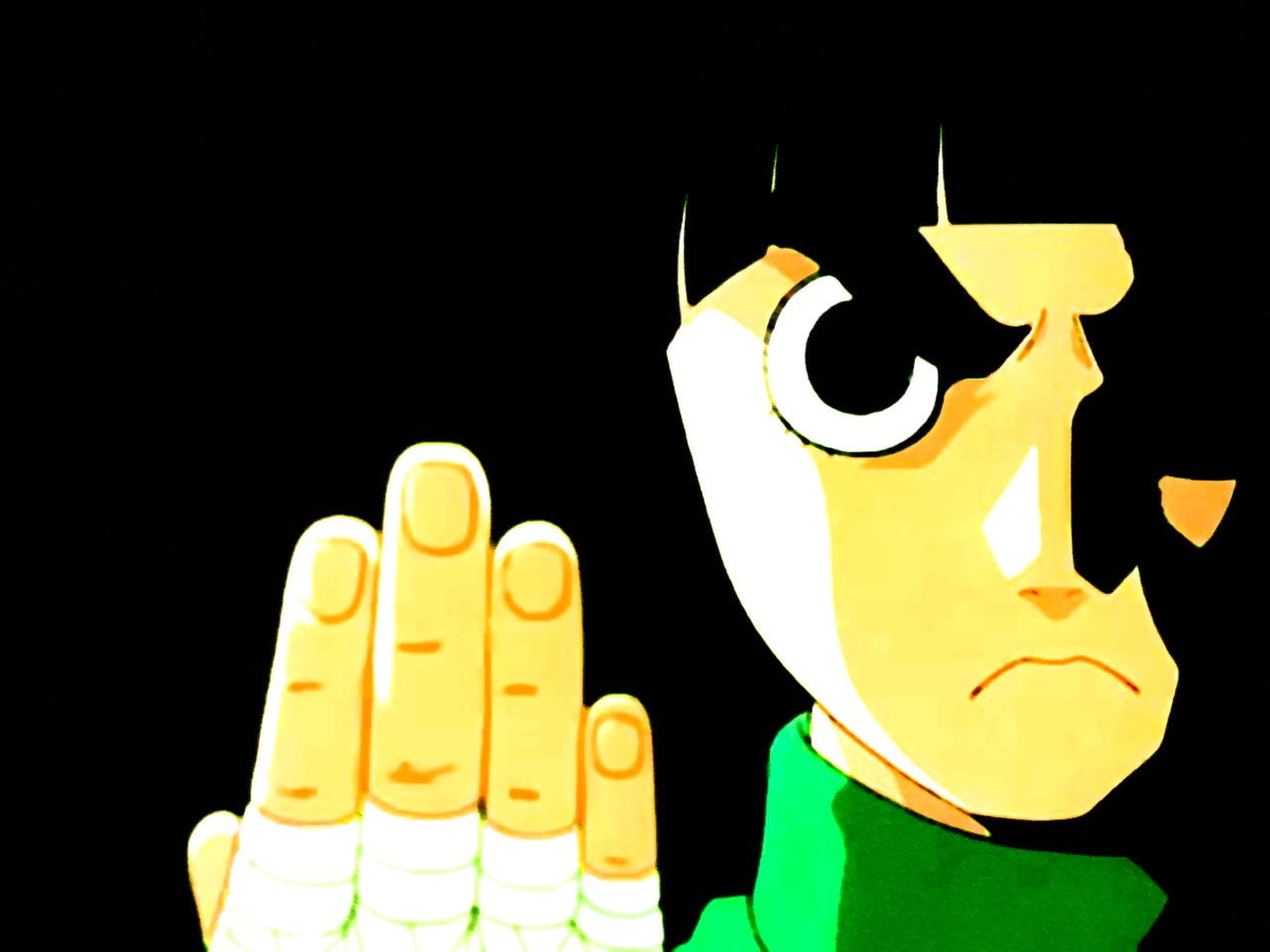 720P, cheerful, Rock Lee, men, one Person, yellow, lee, Anime, halloween, people, smiling, Naruto, rock, human Face, color Image, black Background, isolated On Black, HD Wallpaper