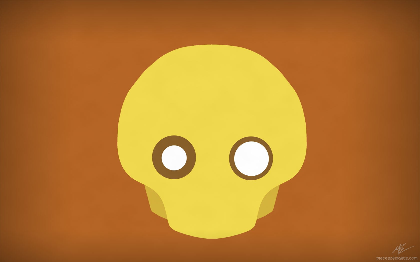 single object, yellow, portrait, geometric shape, Blitzcrank, no people, creativity, colored background, orange color, smiling, studio shot, League of Legends, HD Wallpaper