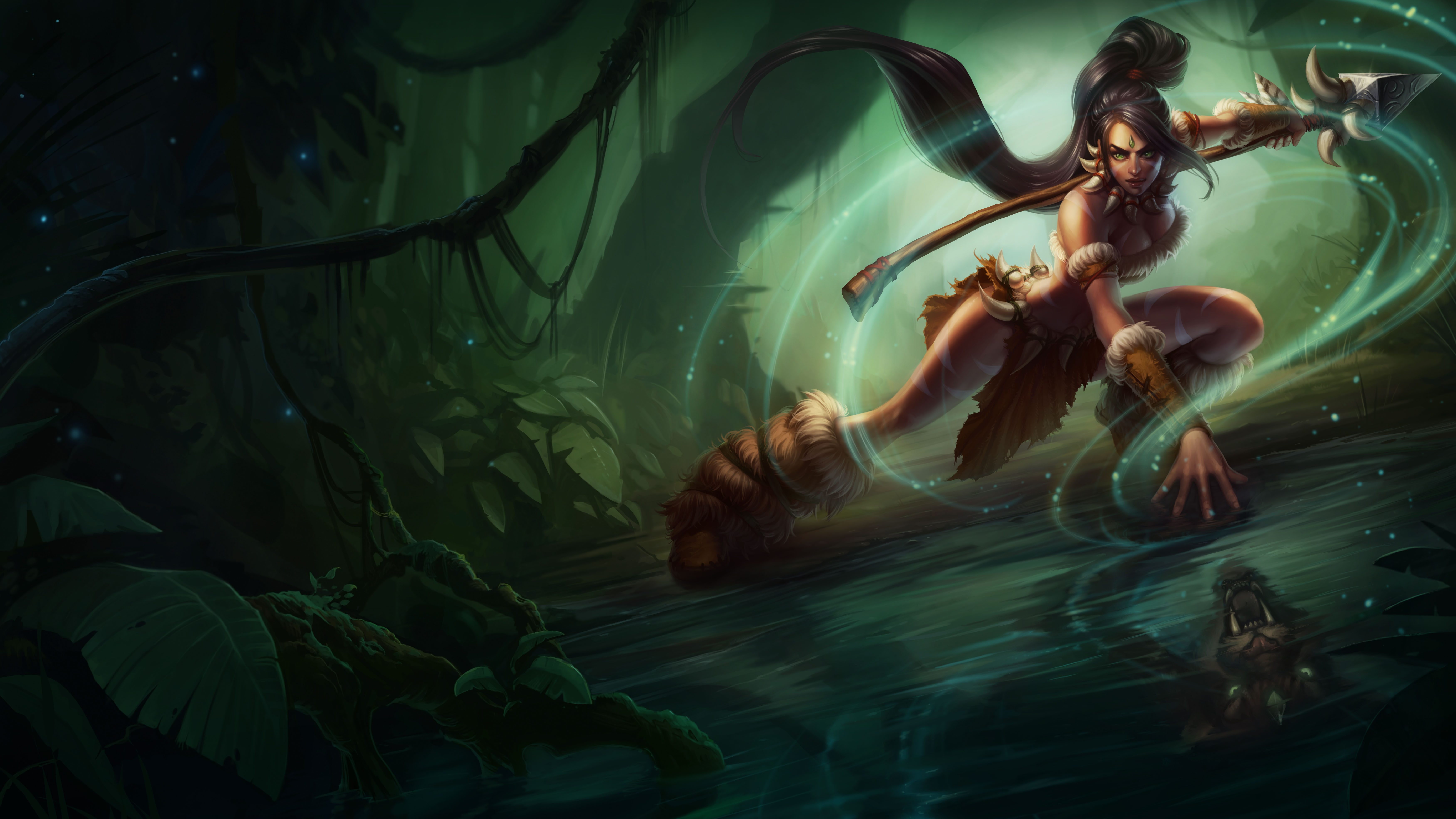 5K, 8K, League of Legends, Nidalee, 4K, HD Wallpaper