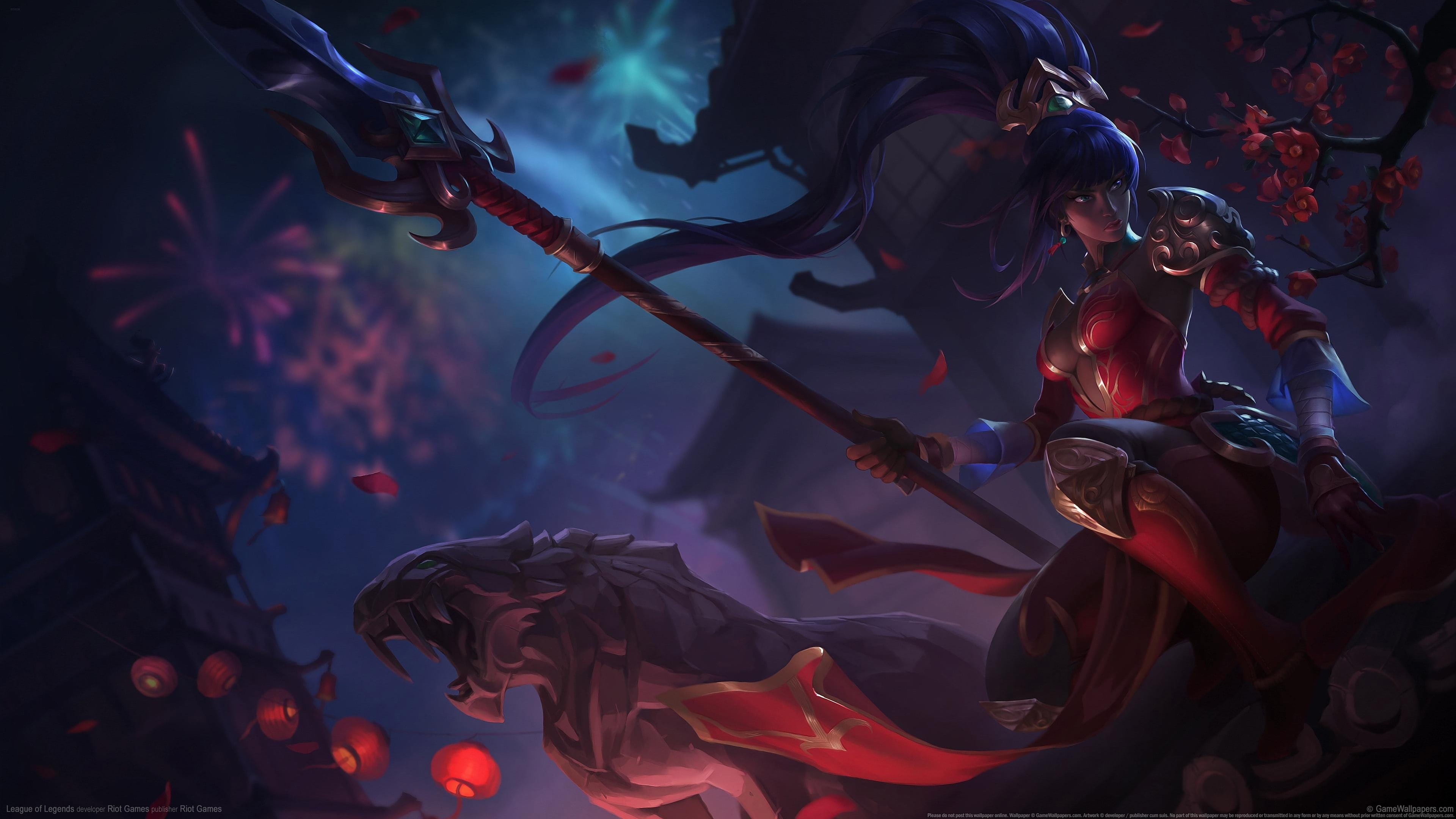 League of Legends, 4K, Nidalee (League of Legends), HD Wallpaper