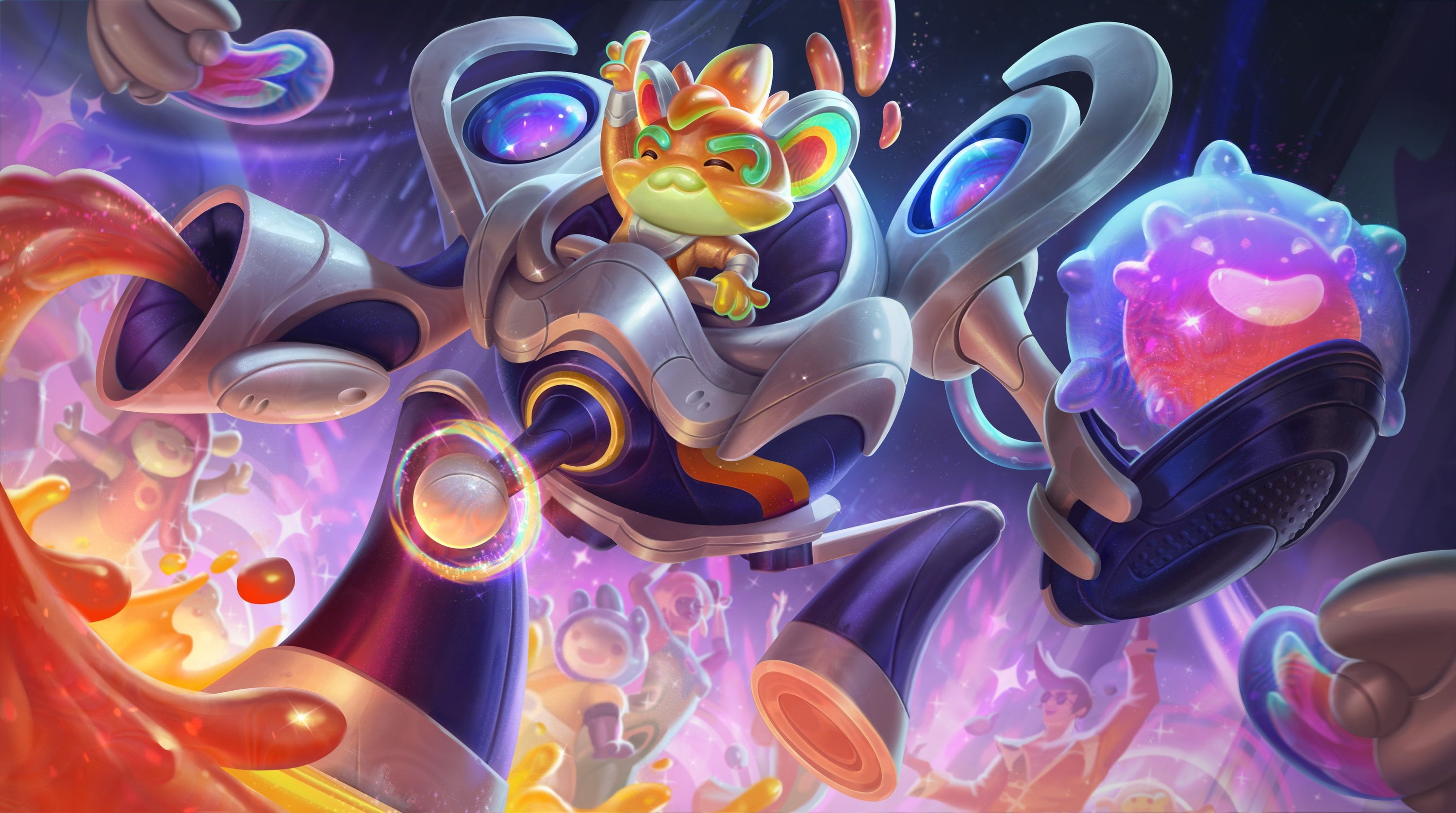 League of Legends, 2K, video game art, game art, video games, Space Groove, Rumble (League of Legends), video game characters, HD Wallpaper