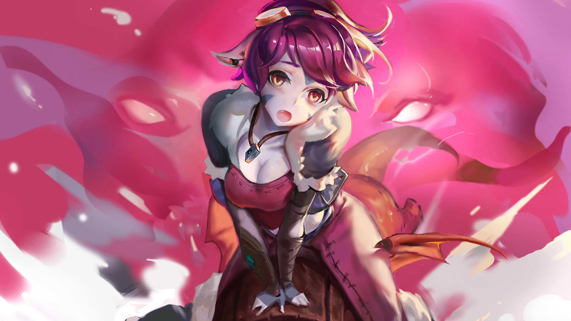 people, purple, mask, human representation, Tahm Kench (League of Legends), Video Game, Tristana (League Of Legends), carnival - celebration event, beautiful woman, HD Wallpaper