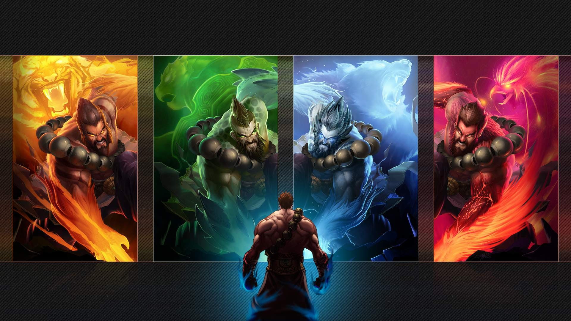 League of Legends, collage, 1080P, Udyr, HD Wallpaper