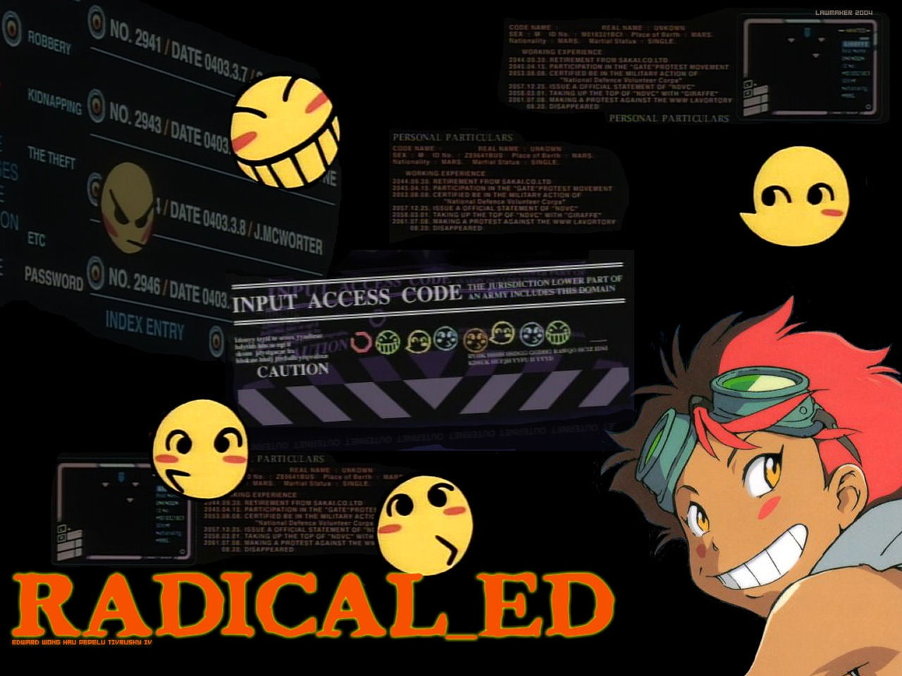 hd, art, bebop, edward, 720P, anime, cowboy, cowboy bebop, x, HD Wallpaper