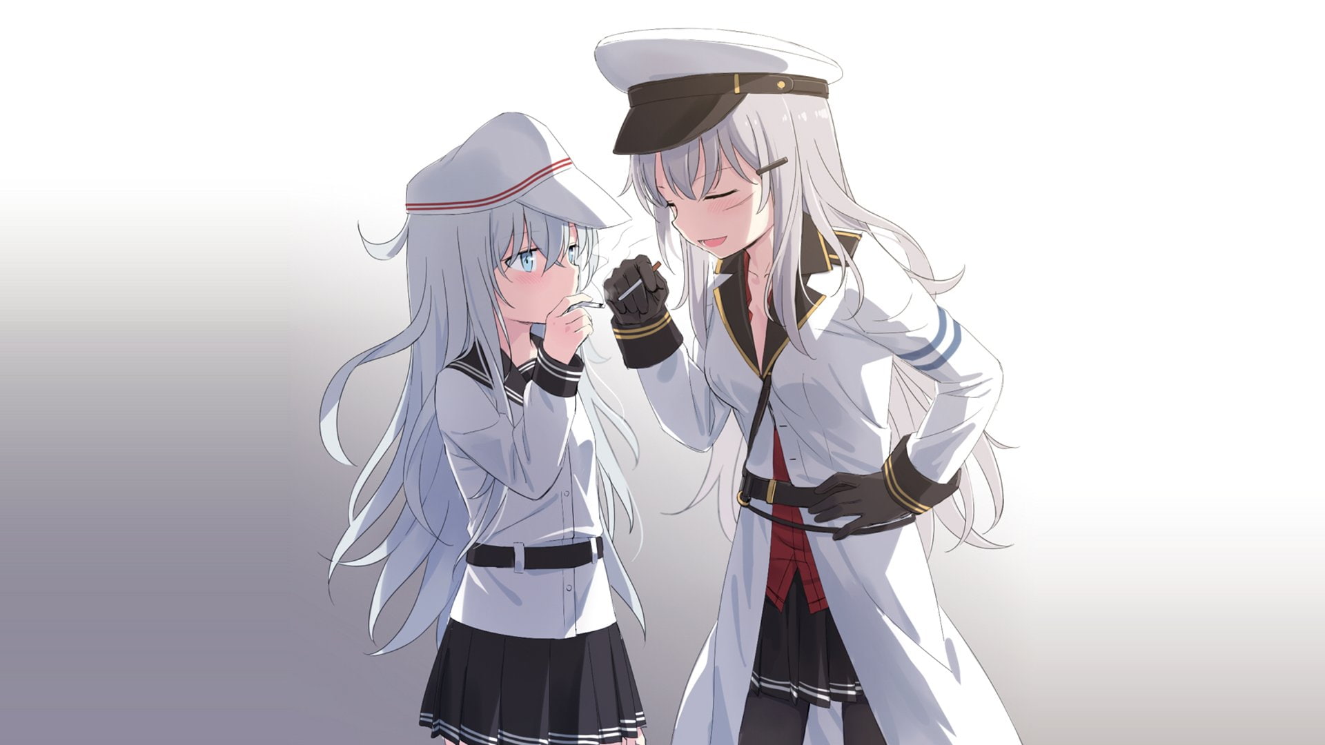 Hibiki (Kancolle), Gangut (Kancolle), 1080P, Kantai Collection, Anime, HD Wallpaper