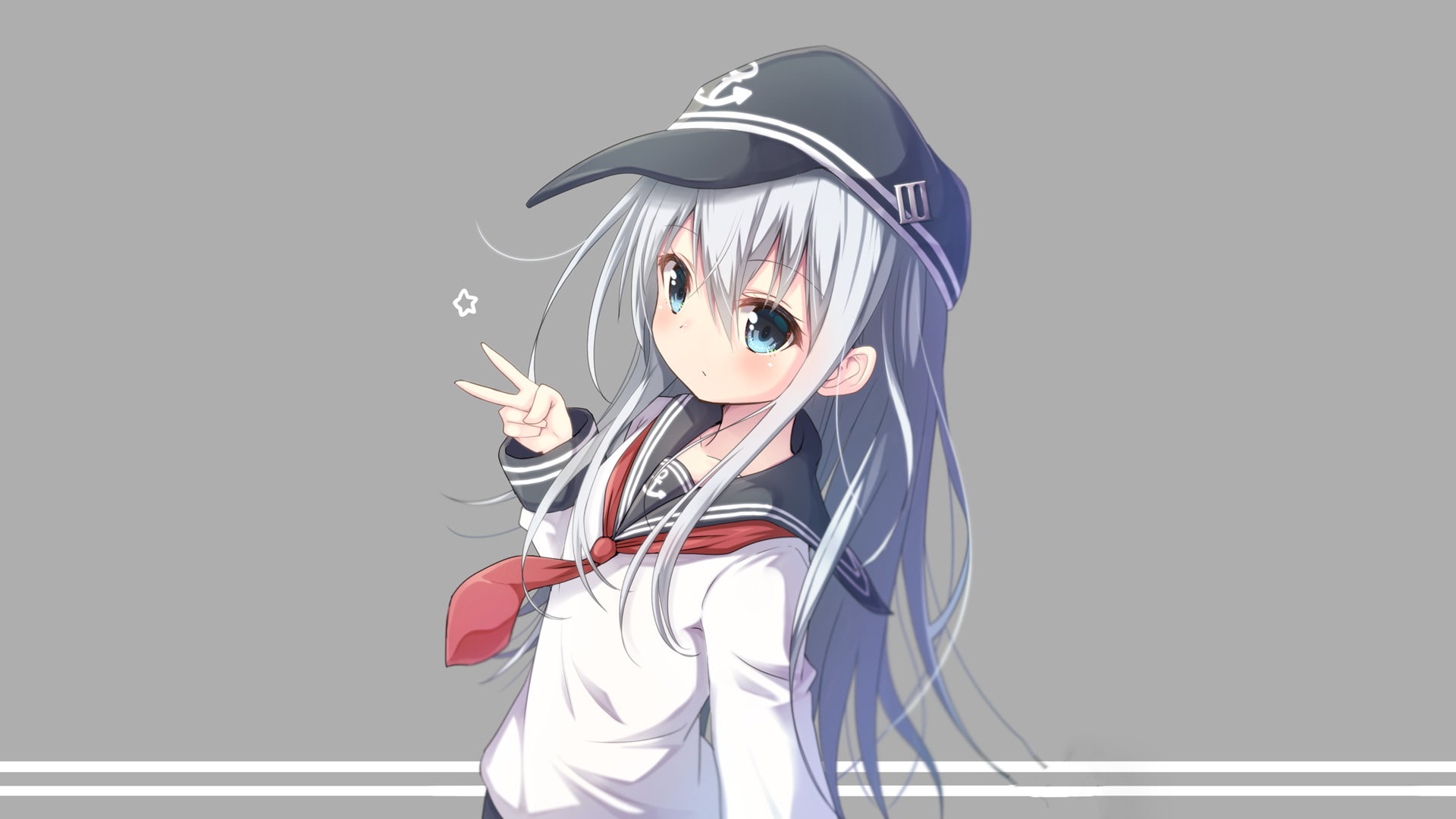 Kantai Collection, Hibiki (Kancolle), Anime, 1080P, HD Wallpaper