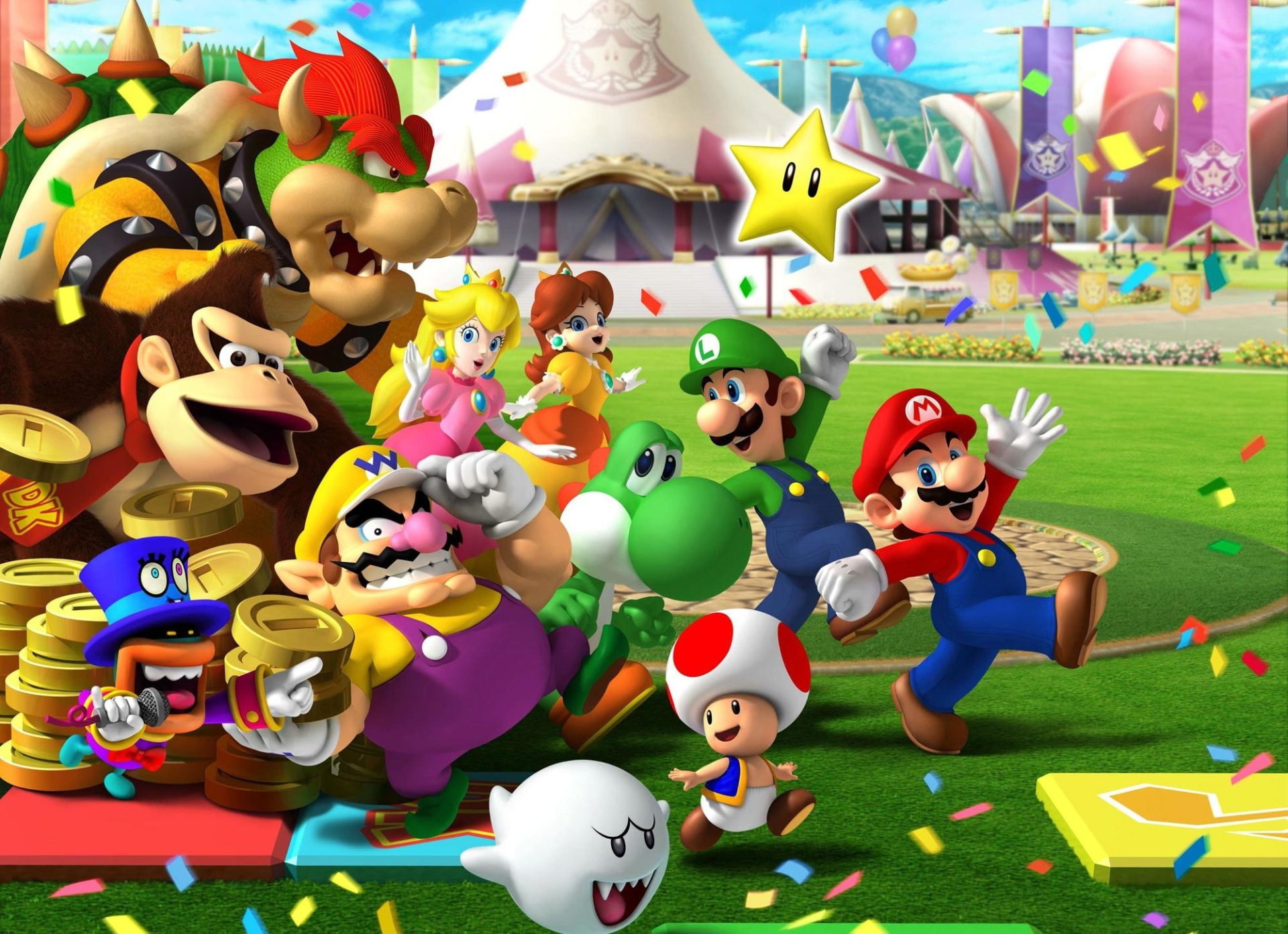 Mario Party 8, 1080P, Mario, HD Wallpaper