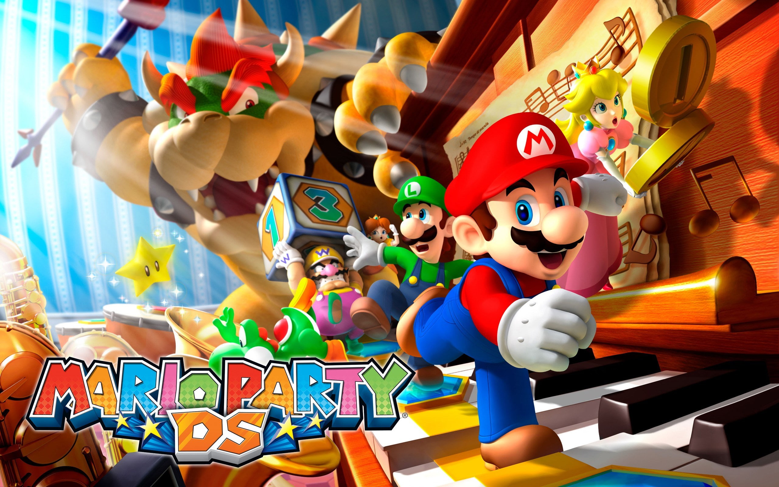 2K, mario party ds, HD Wallpaper