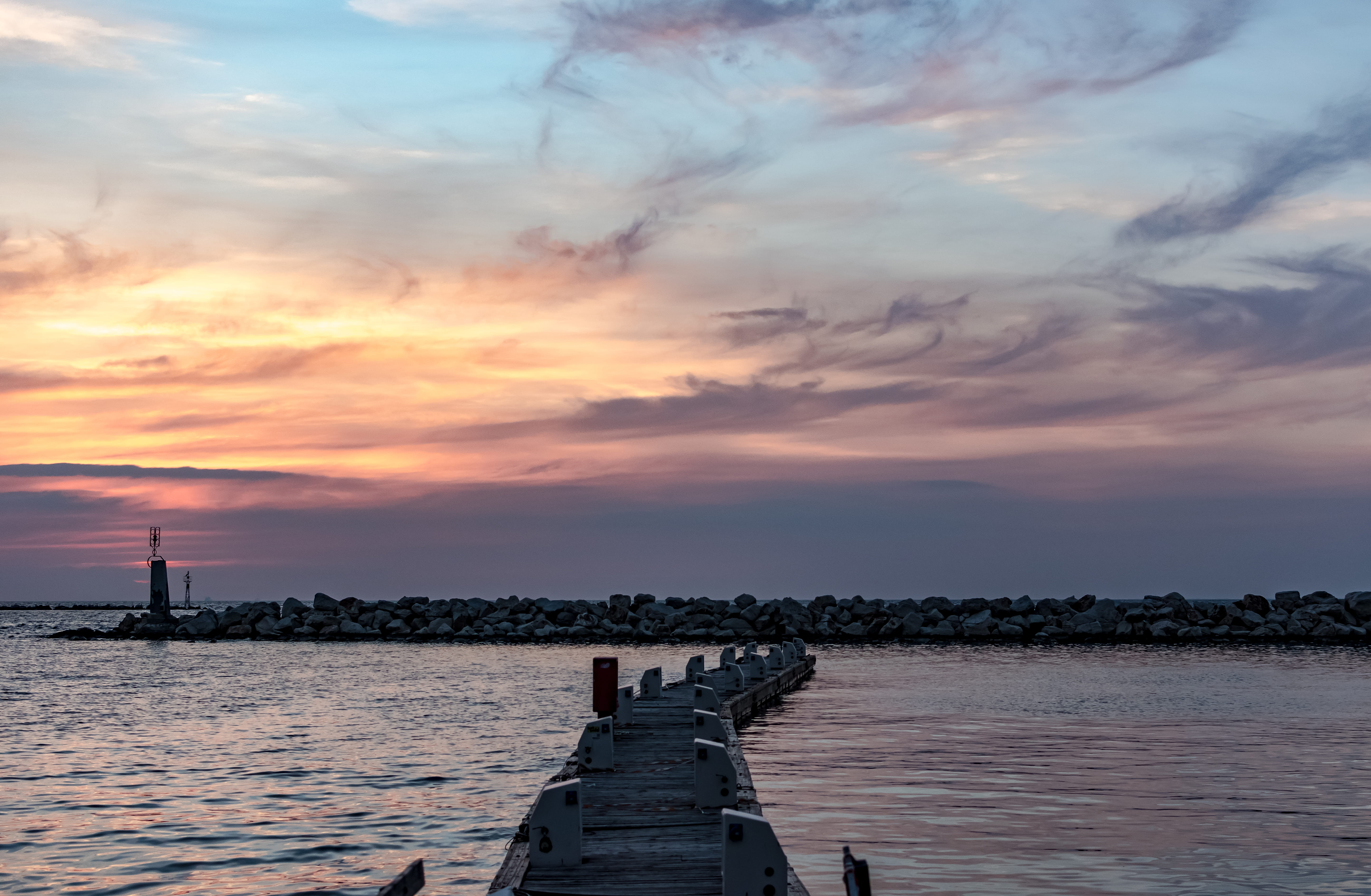 travel destinations, horizon, sunset, scenics - nature, beauty in nature, harbor, photo, sunrise, cloud - Sky, water, scenics, built structure, building exterior, HD Wallpaper