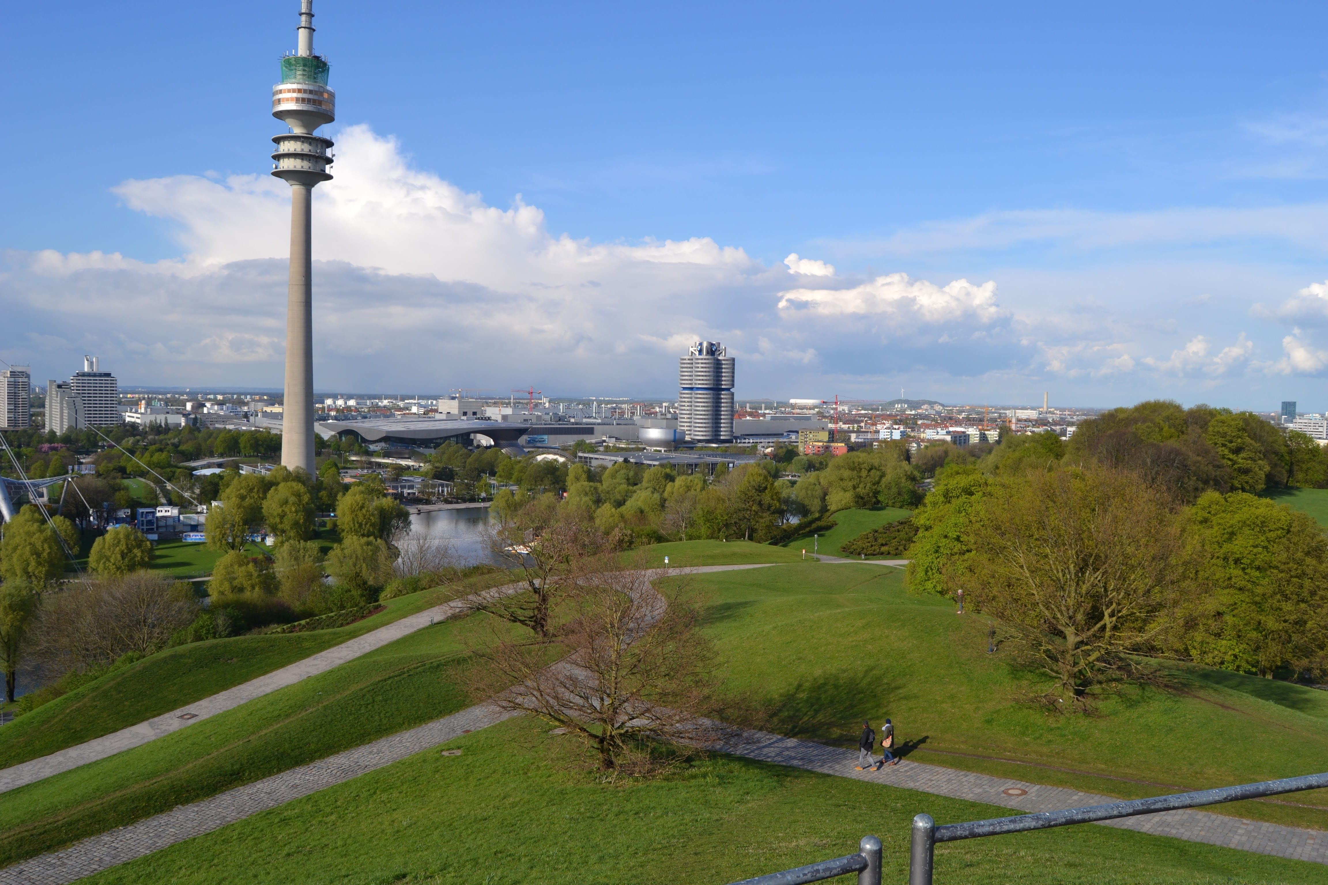 nature, building exterior, building, plant, built structure, sky, olympic site, 4K, bavaria, cloud - sky, travel, spire, outdoors, no people, olympiad, HD Wallpaper
