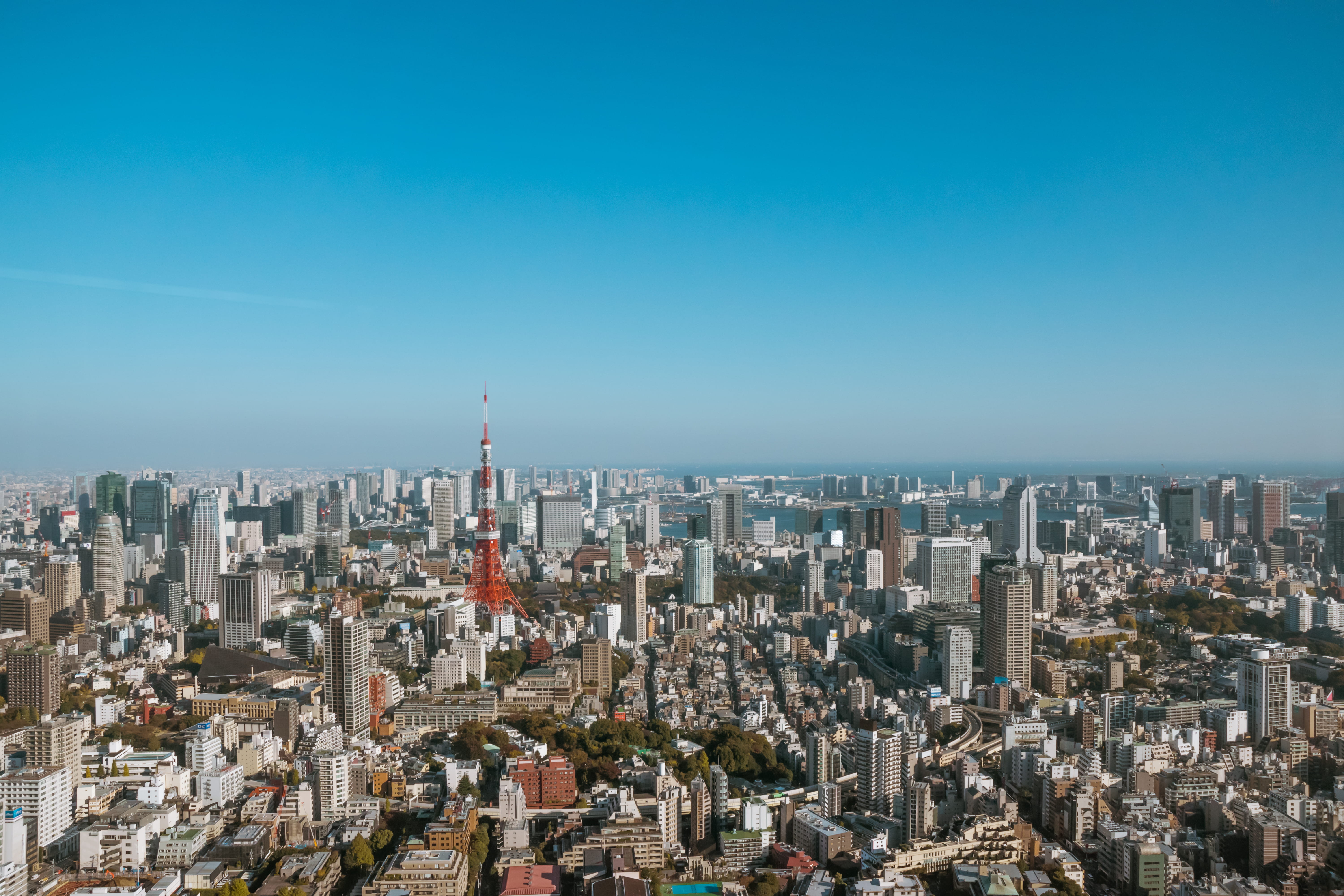 travel destinations, modern, tower, outdoors, view, roppongi hills, building, landscape, skyscraper, copy space, crowd, building exterior, built structure, HD Wallpaper