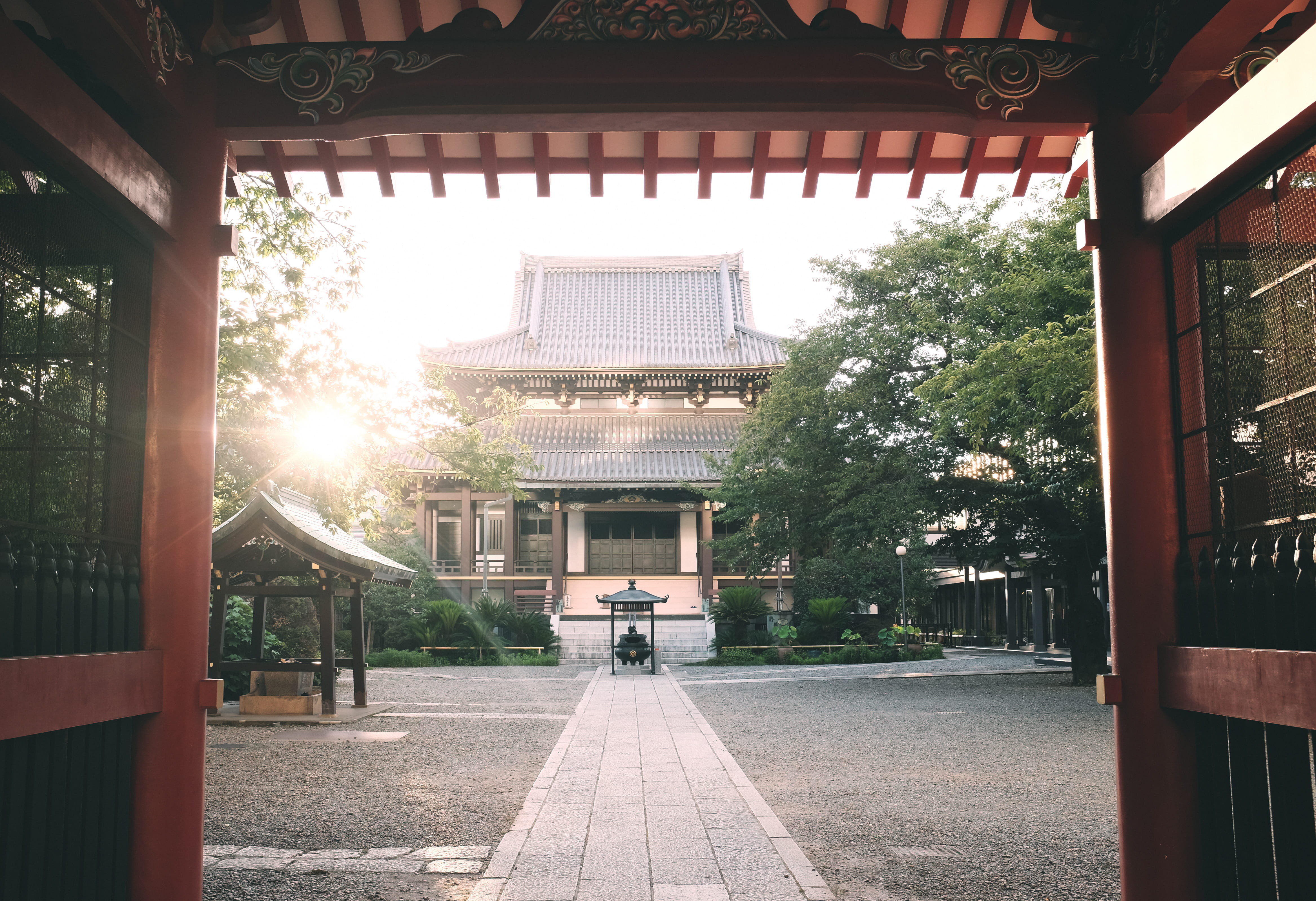 nature, sunlight, japan, omote-sando sta., the way forward, building, courtyard, architecture, day, tokyo, no people, spirituality, minato-ku, direction, HD Wallpaper