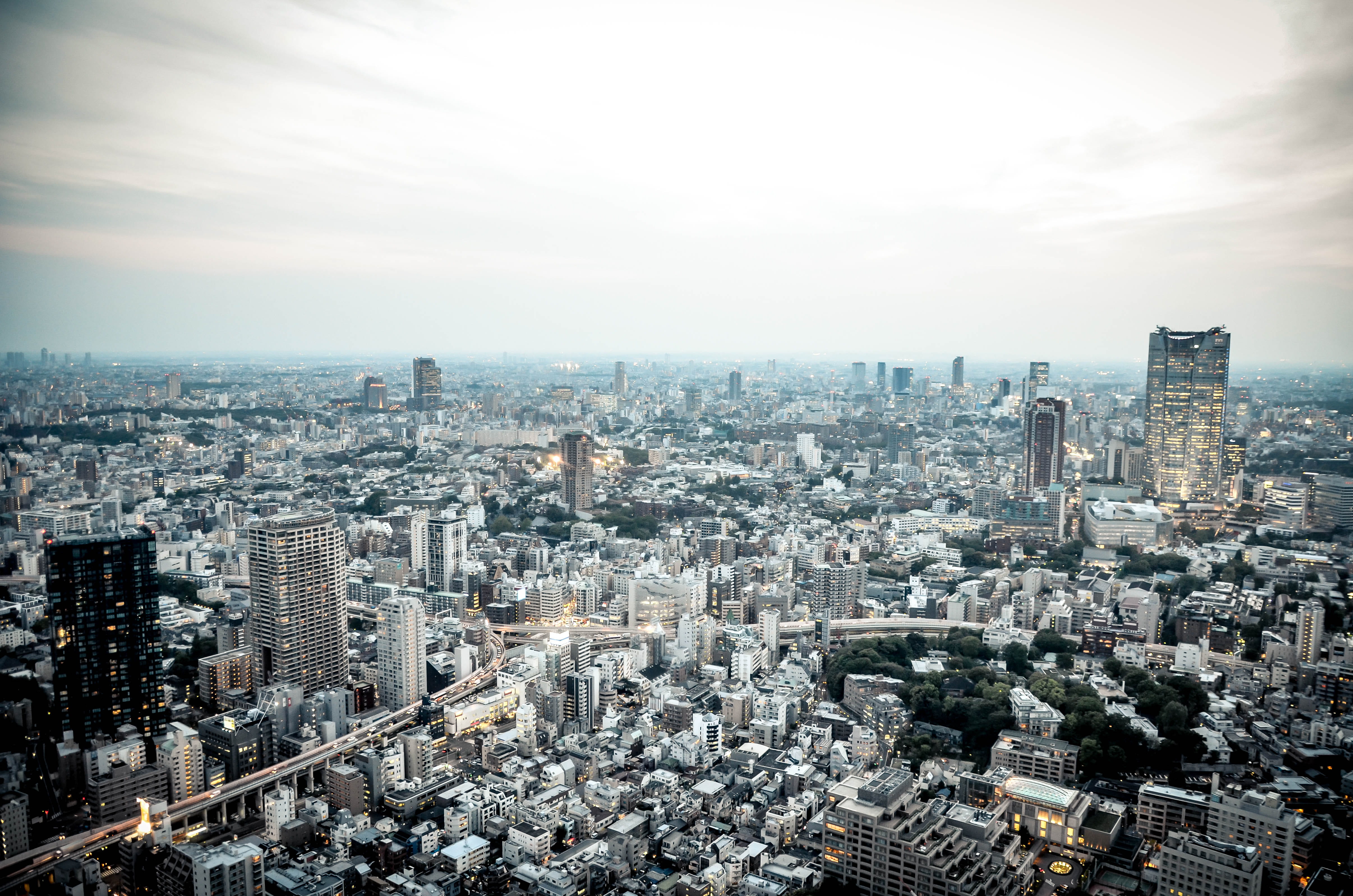 office building exterior, travel destinations, high angle view, sky, japan, architecture, crowded, skyscraper, outdoors, 4K, city, tower, apartment, house, HD Wallpaper