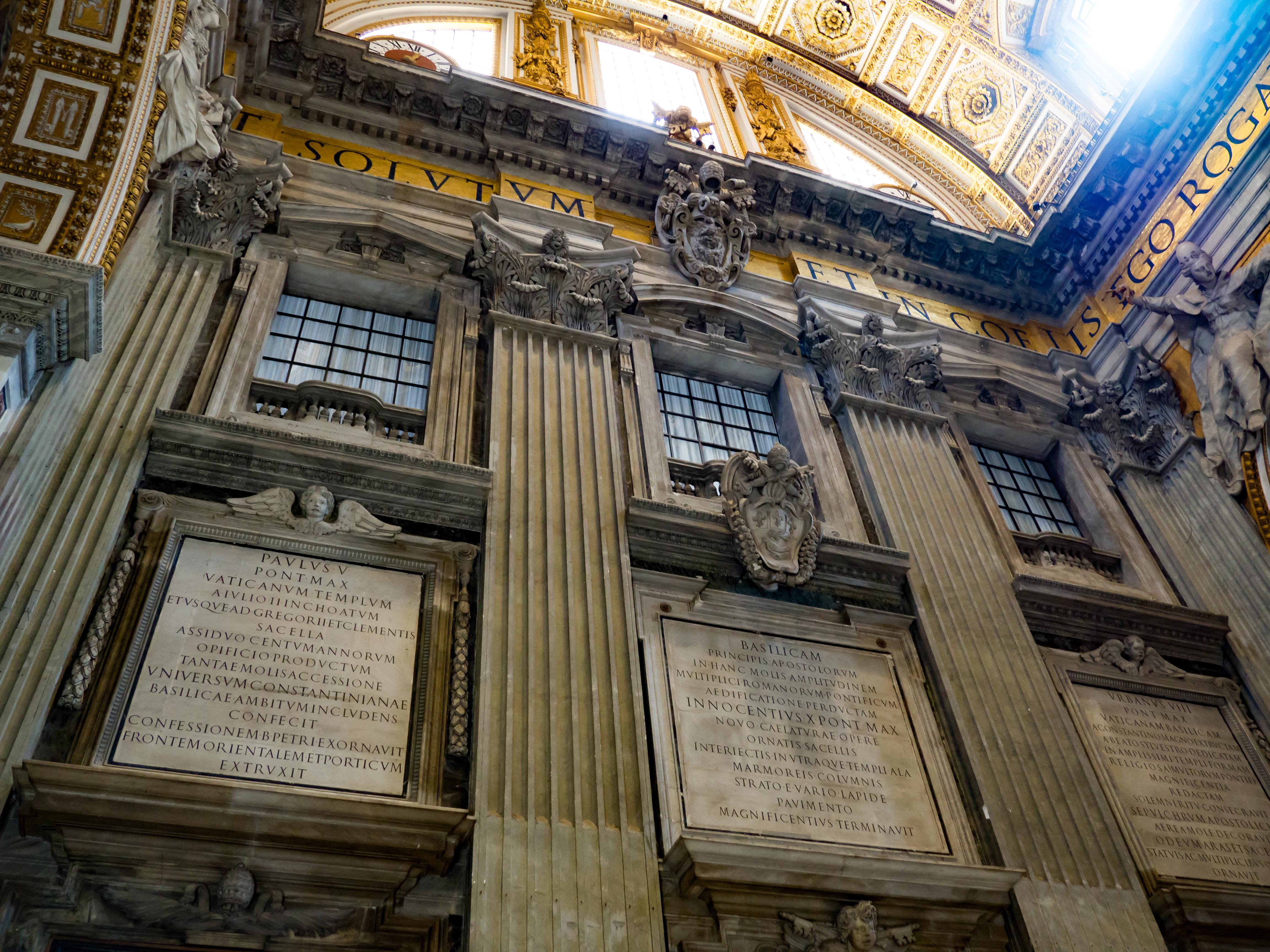 st peters basilica, art and craft, representation, roma, vatican, travel destinations, day, gold, travel, st peters, no people, low angle view, ornate, HD Wallpaper