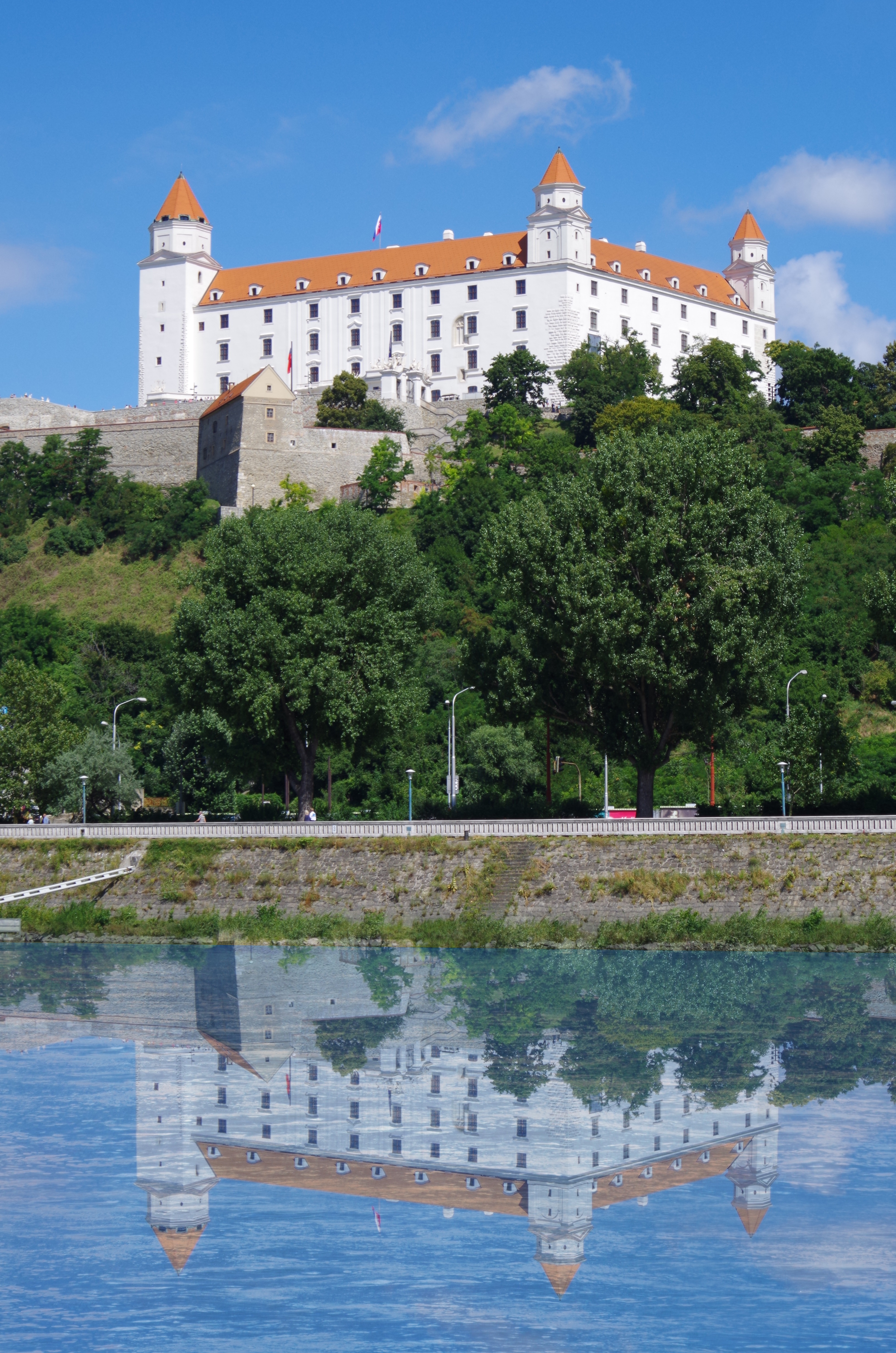 danube, nature, outdoors, place of worship, building, no people, river, travel, architecture, travel destinations, plant, day, views, building exterior, Phone HD Wallpaper