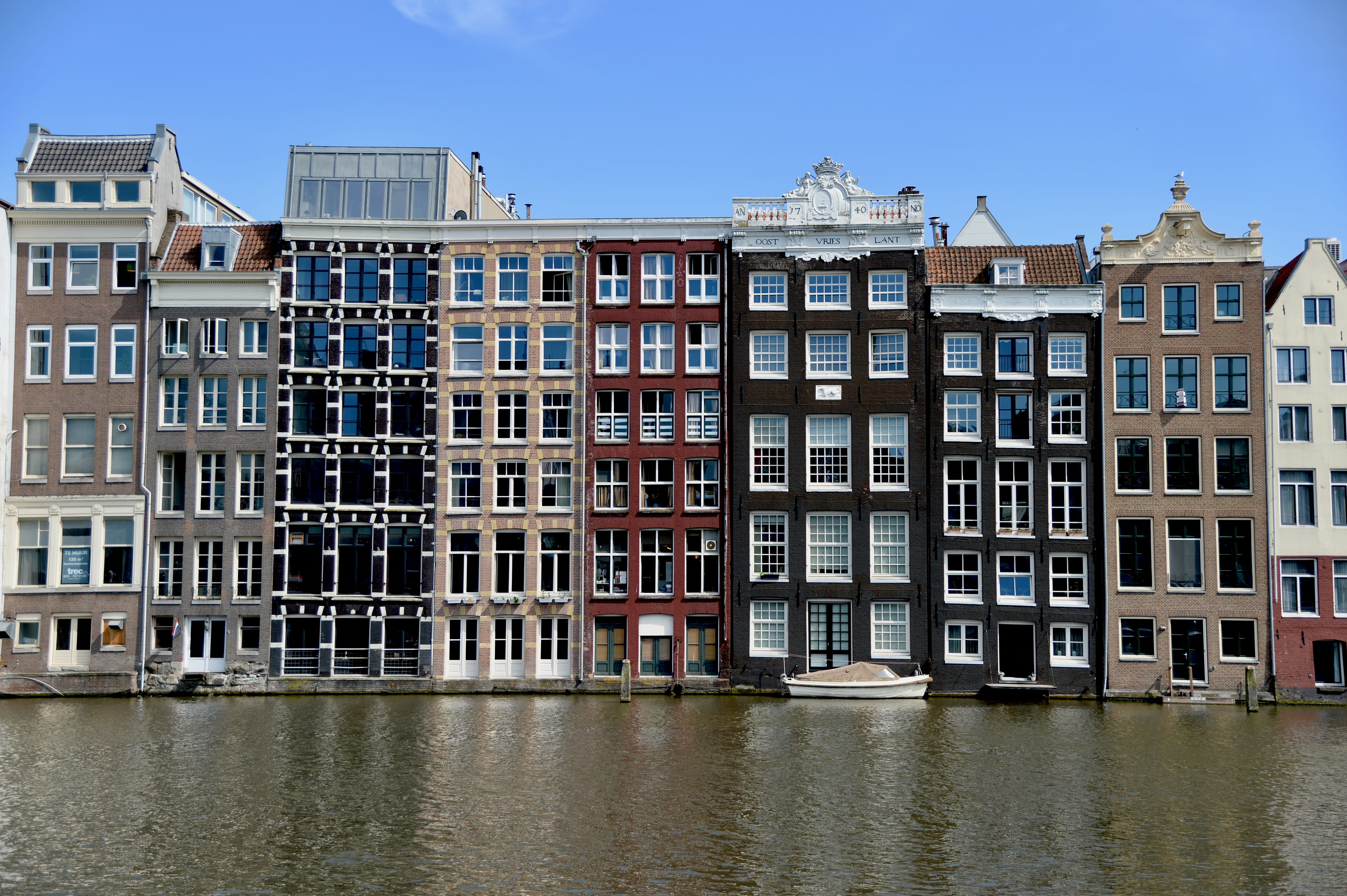 architecture, trip, luxury, building exterior, netherlands, the channel, row house, built structure, window, the cityscape, europe, 4K, nature, residential, HD Wallpaper