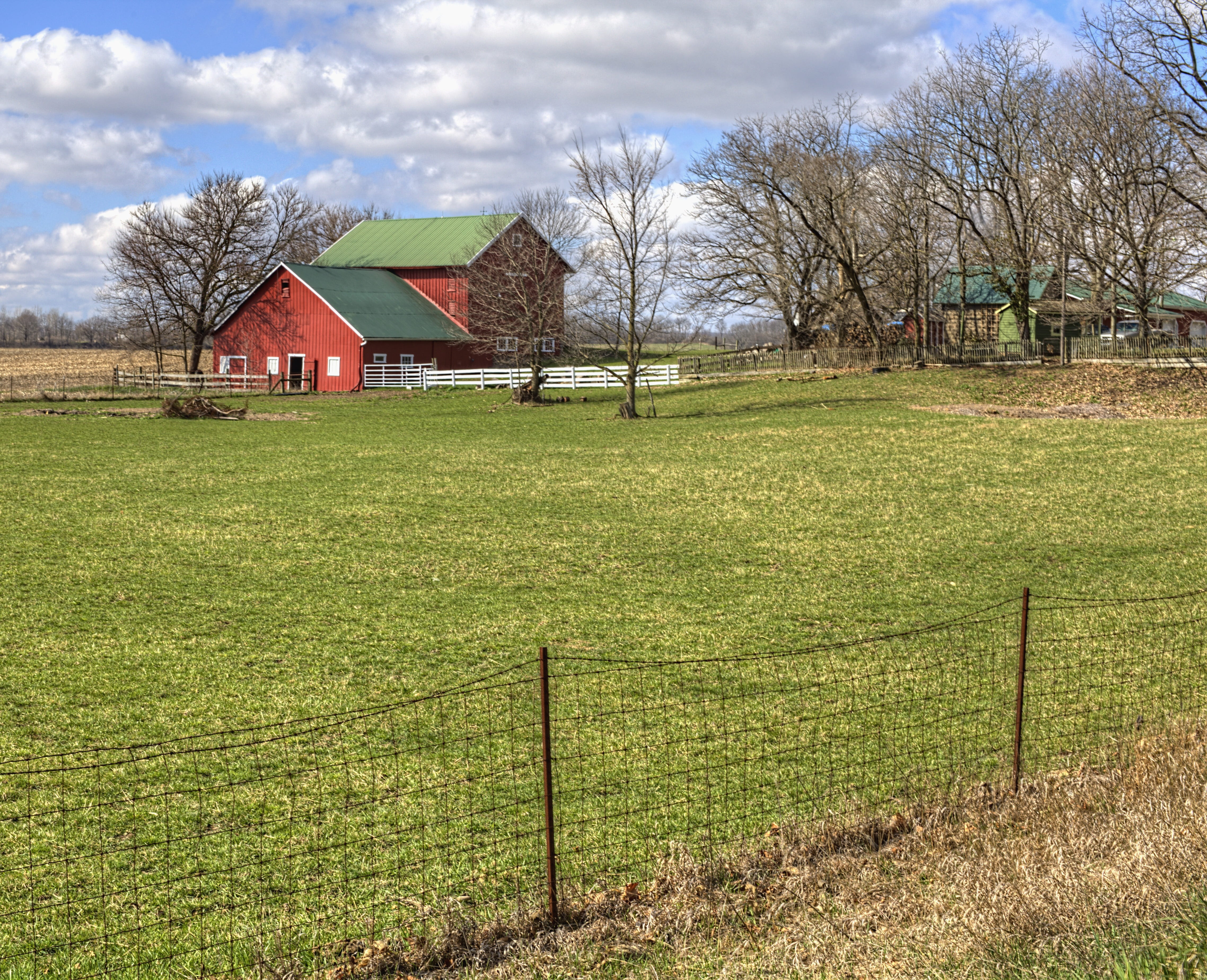 sturgell, trees, rural, cloud - sky, champaign, tree, farms, cloudy, historic, house, land, champaign county, home decor, rustic, bill sturgell, nature, HD Wallpaper