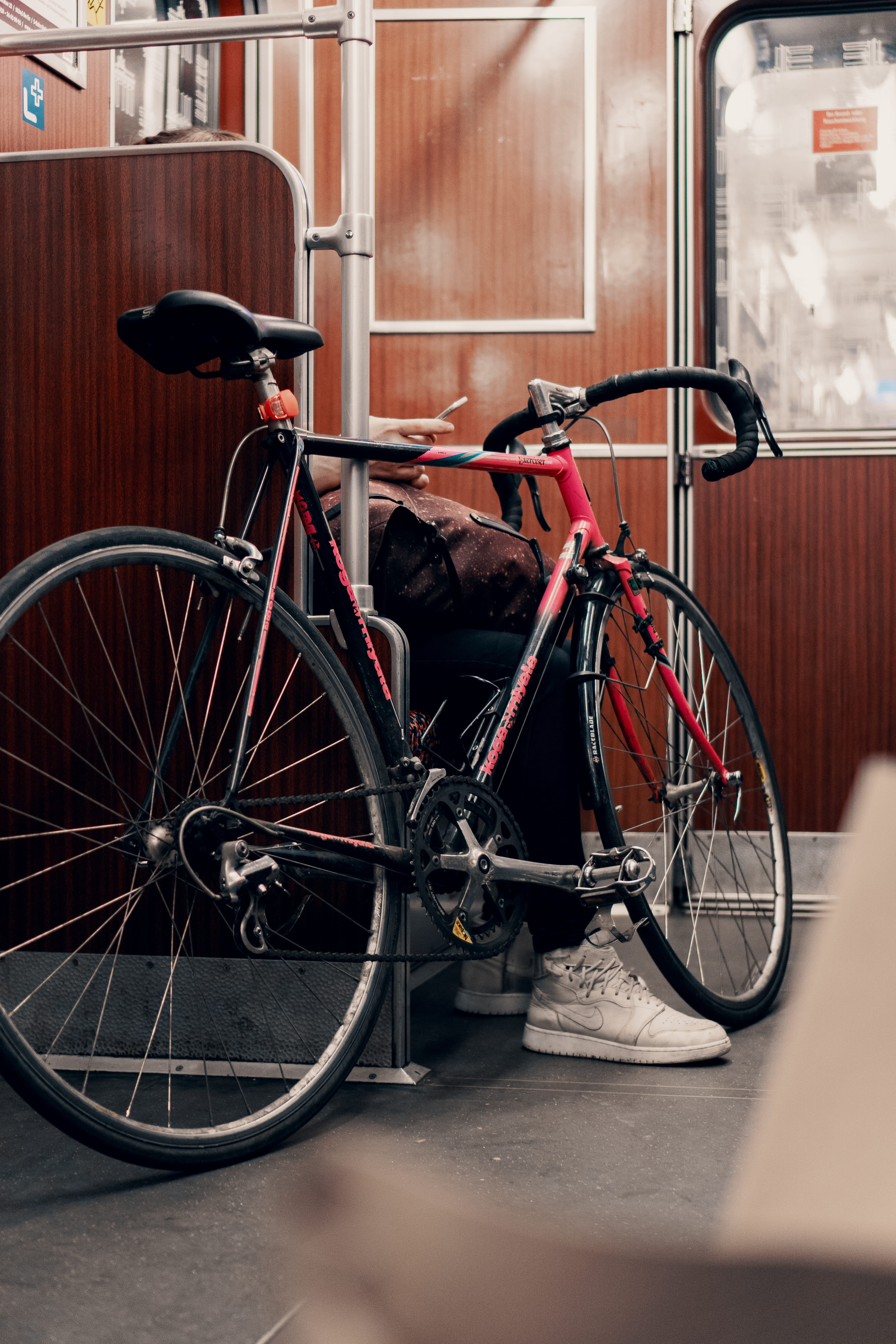 sport, transit, old-fashioned, wheel, red, road, hand, public transit, no People, mode of Transport, cyclist, berlin, transportation, 5K, urban Scene, Phone HD Wallpaper