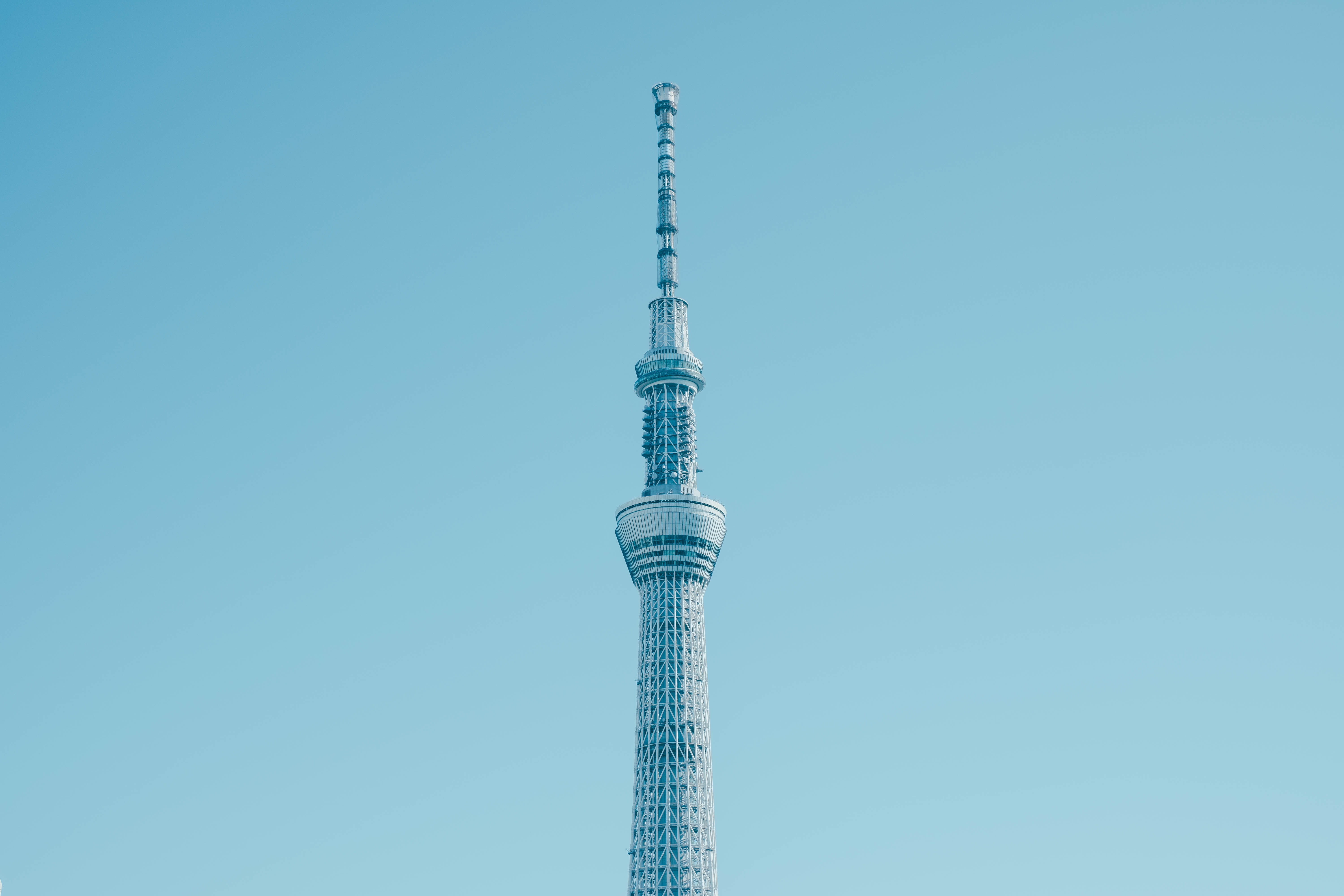 control tower, office building exterior, clear sky, development, skyscraper, metropolis, outdoors, high rise, metal, urban, industry, building, nature, HD Wallpaper