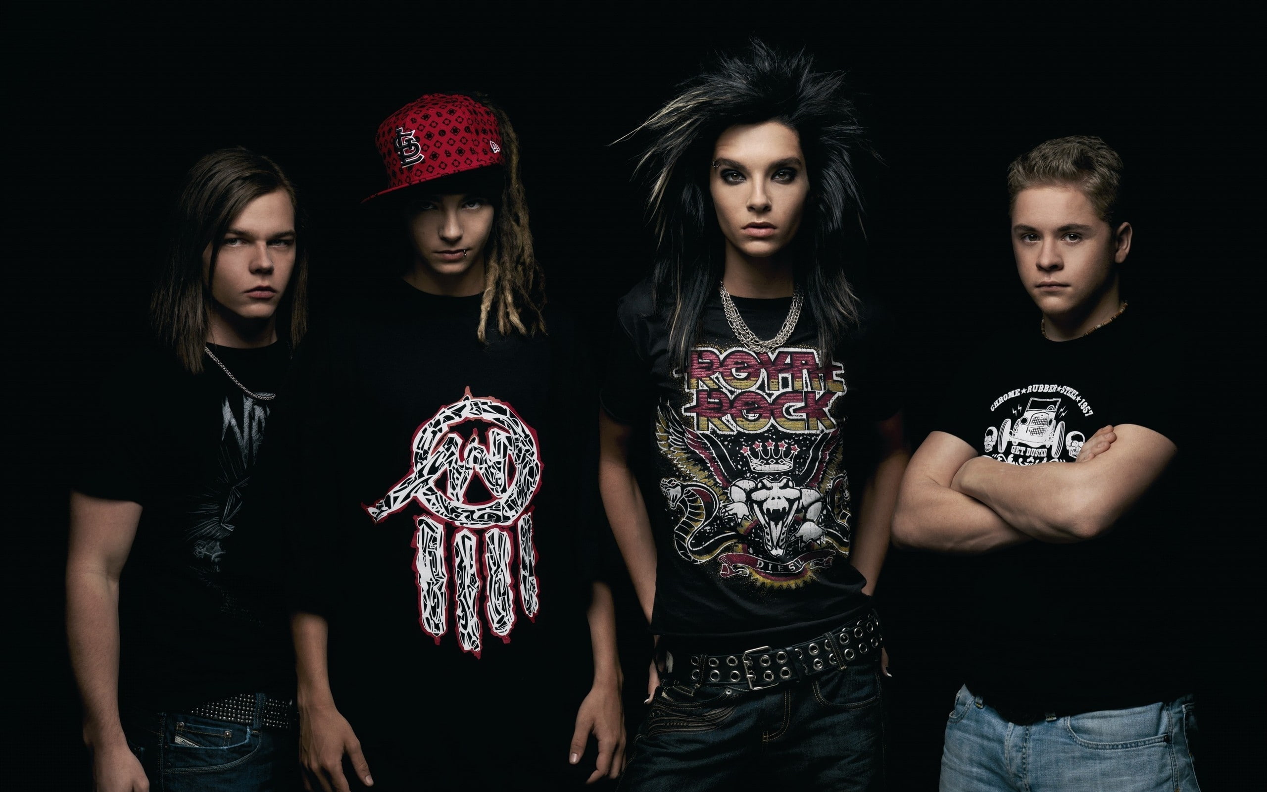 four, hotel, poster, rock, shirts, men, 2K, band, photo, s, tokio, black, HD Wallpaper