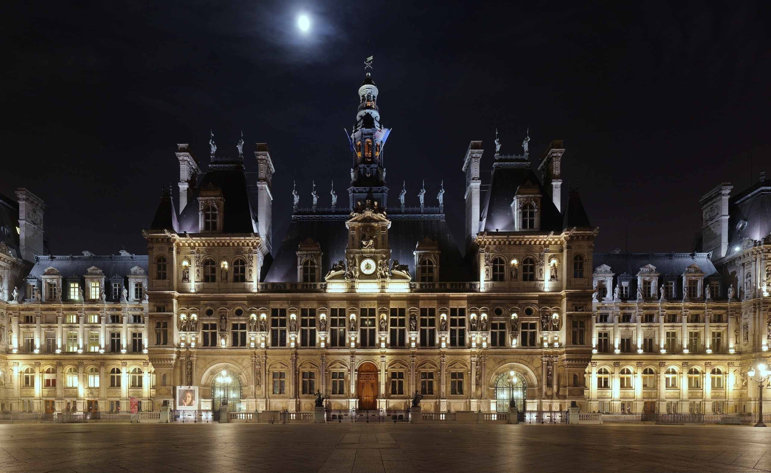 lighting equipment, built structure, castle, nature, water, Ville, tourism, de, concrete, Paris, brown, architecture, 2K, the past, art and craft, building exterior, HD Wallpaper