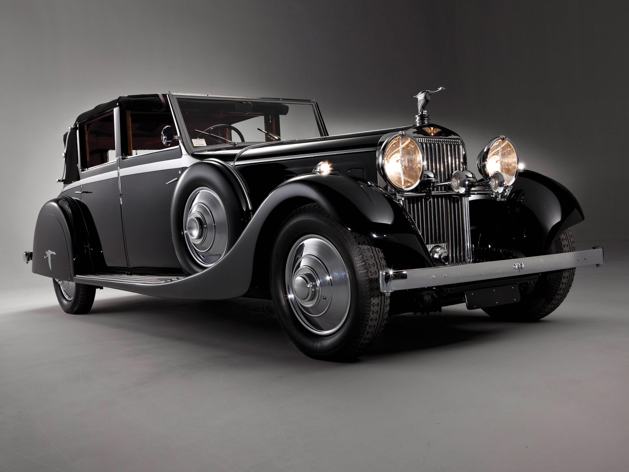 retro, suiza, 1080P, ville, luxury, sedanca, hispano, 1935, j12, HD Wallpaper
