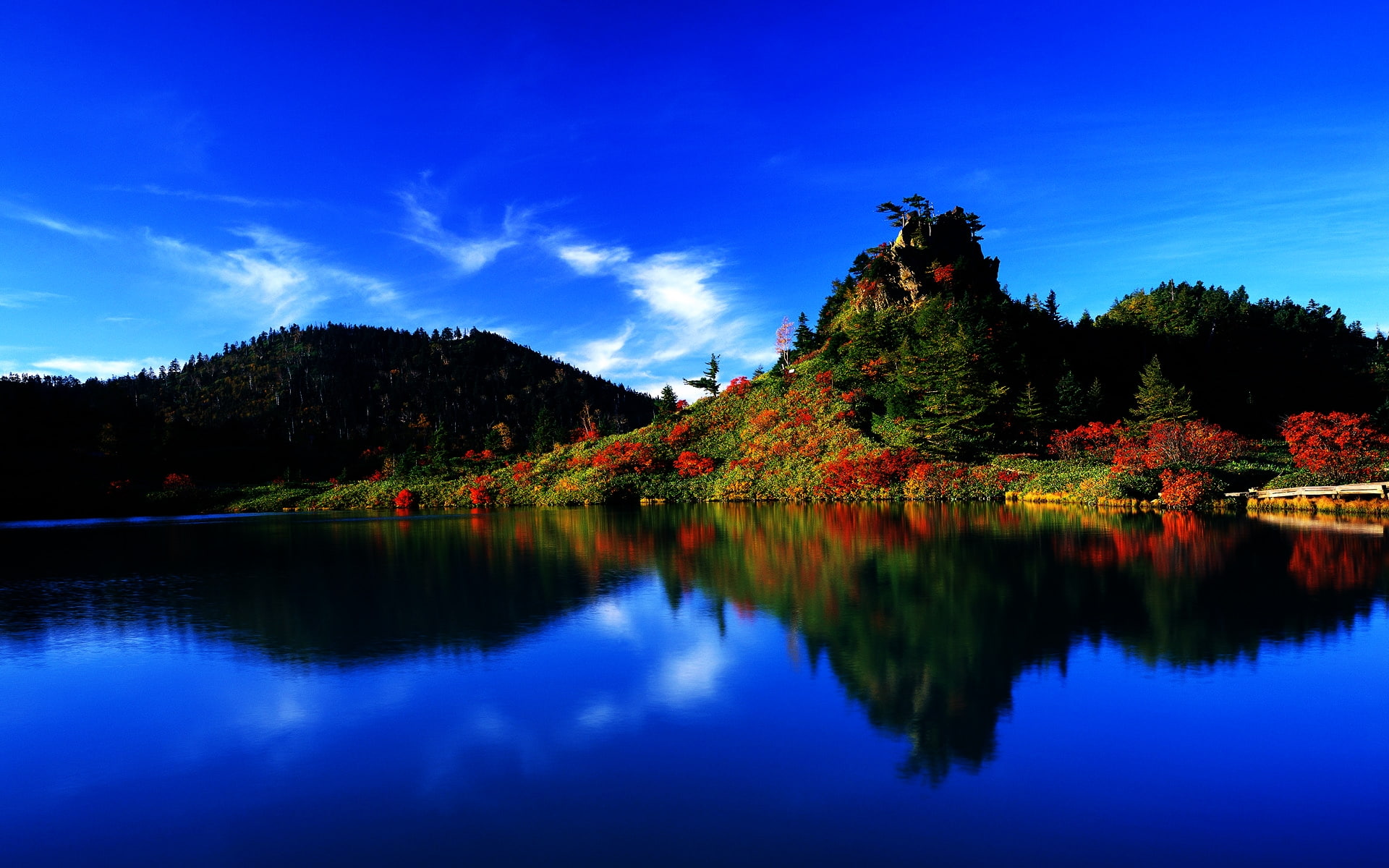travel and world, yumiike, gunma, japan, 1080P, HD Wallpaper