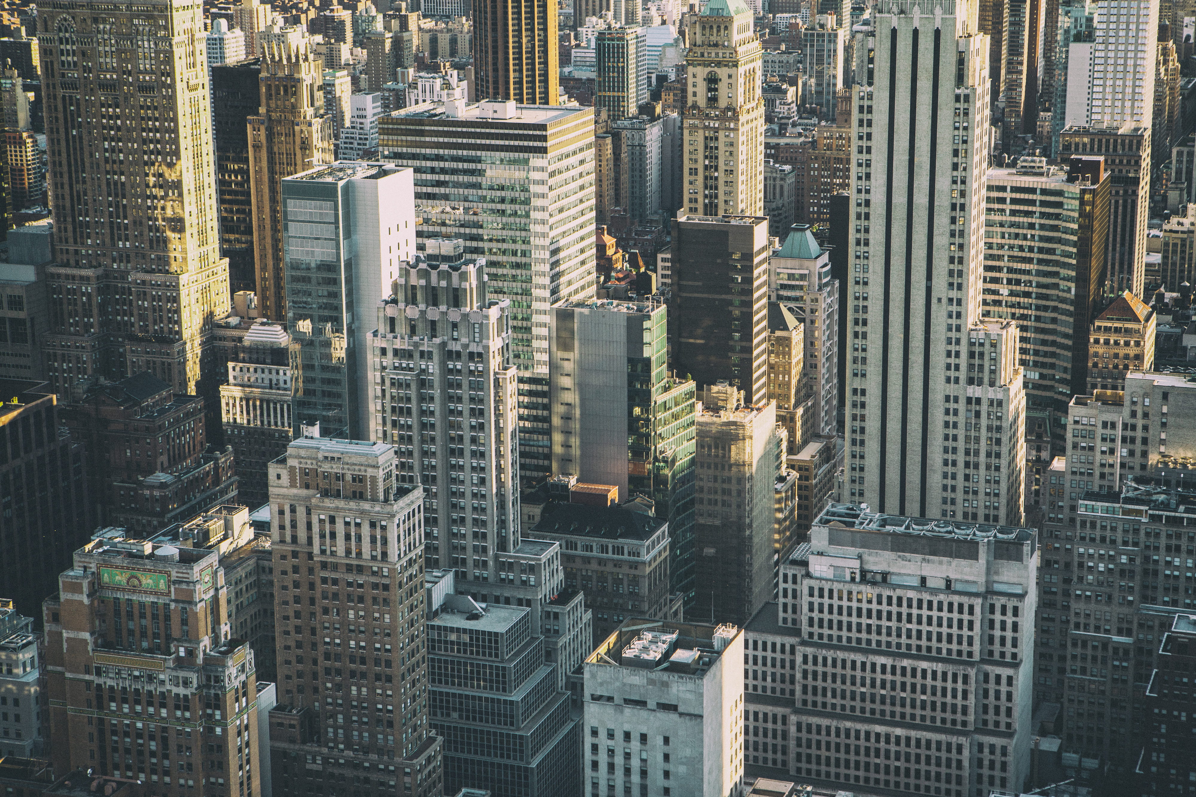 observation deck, Wide-angle, urban Scene, angle, famous Place, city Life, observation, building, manhattan - New York City, city, NYC, day, Manhattan, HD Wallpaper