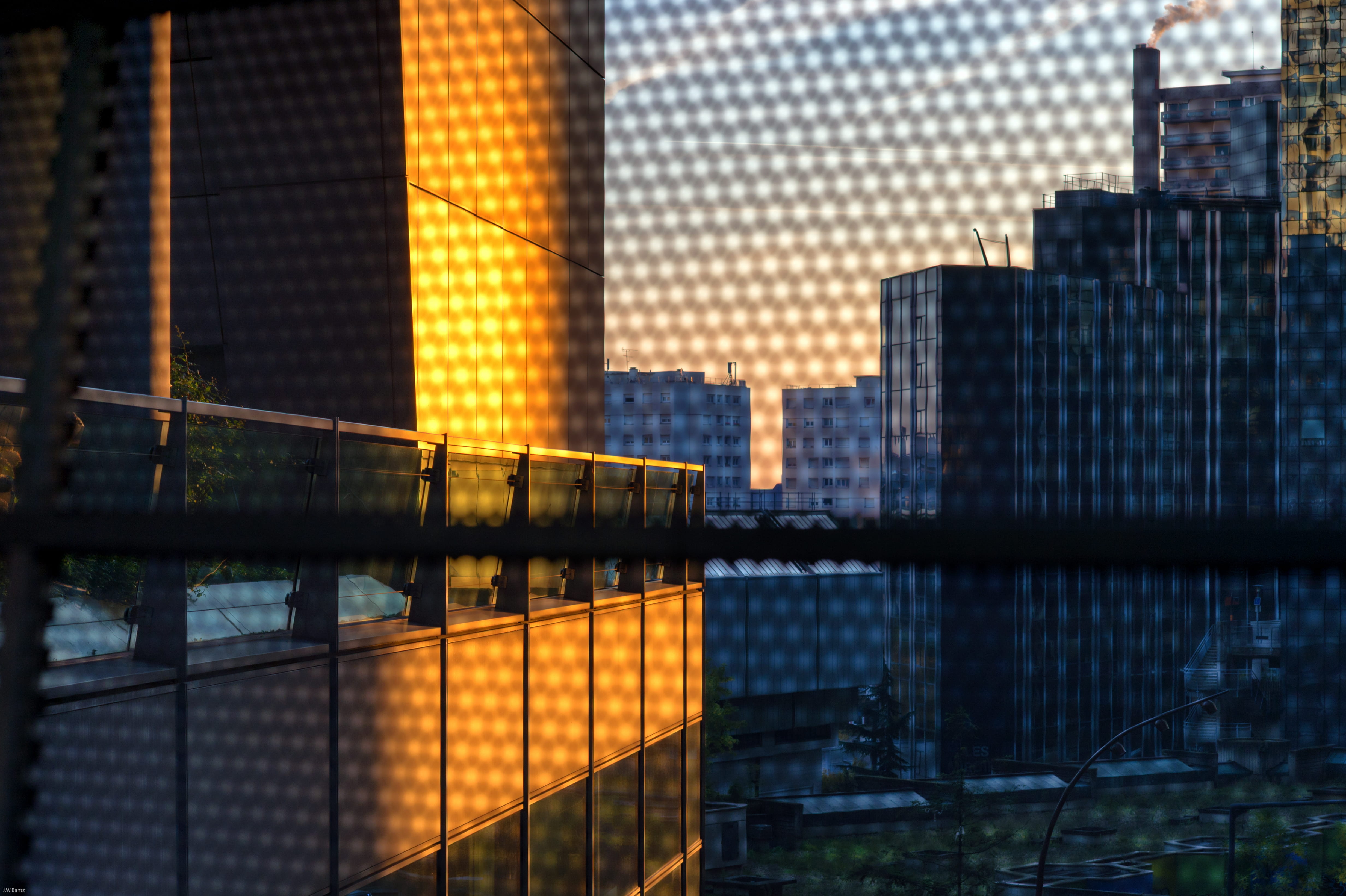 color, skyscraper, financial district, cityscape, office, building, built structure, light, office building exterior, city, water, building exterior, buildings, HD Wallpaper