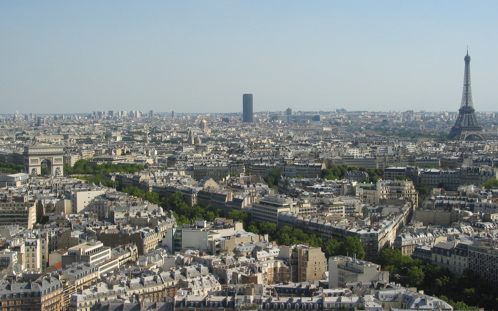 panoramic, famous Place, built Structure, urban Skyline, france, financial district, office building exterior, 720P, building Exterior, day, eiffel, travel, HD Wallpaper