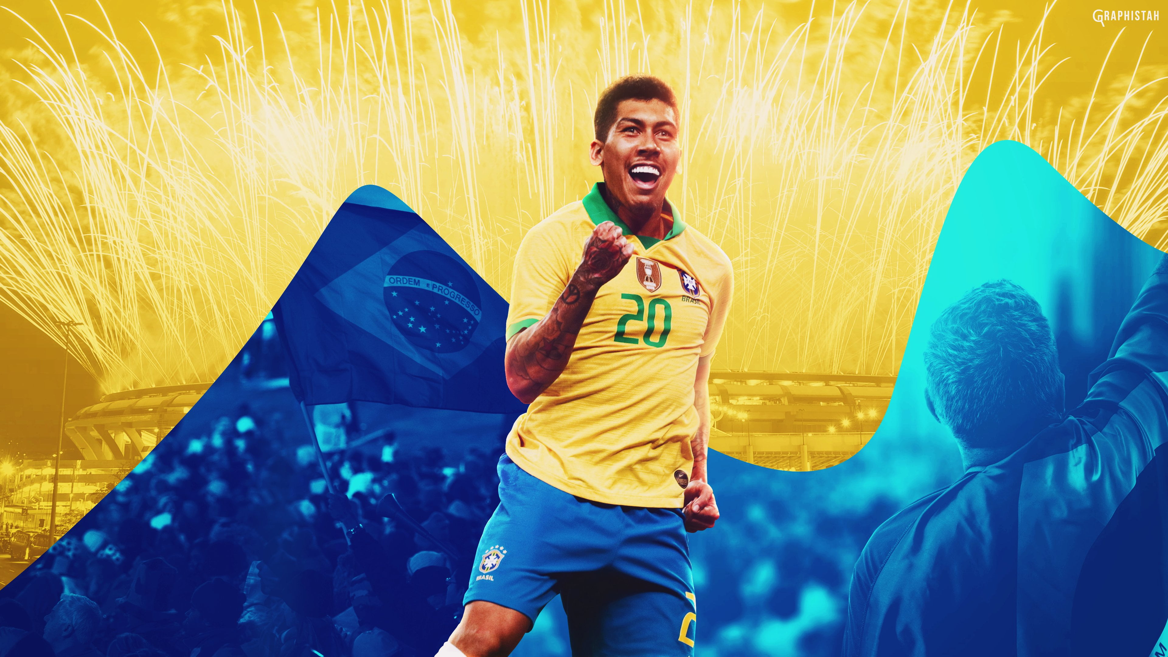 Brazilian, Roberto Firmino, Soccer, 4K, HD Wallpaper