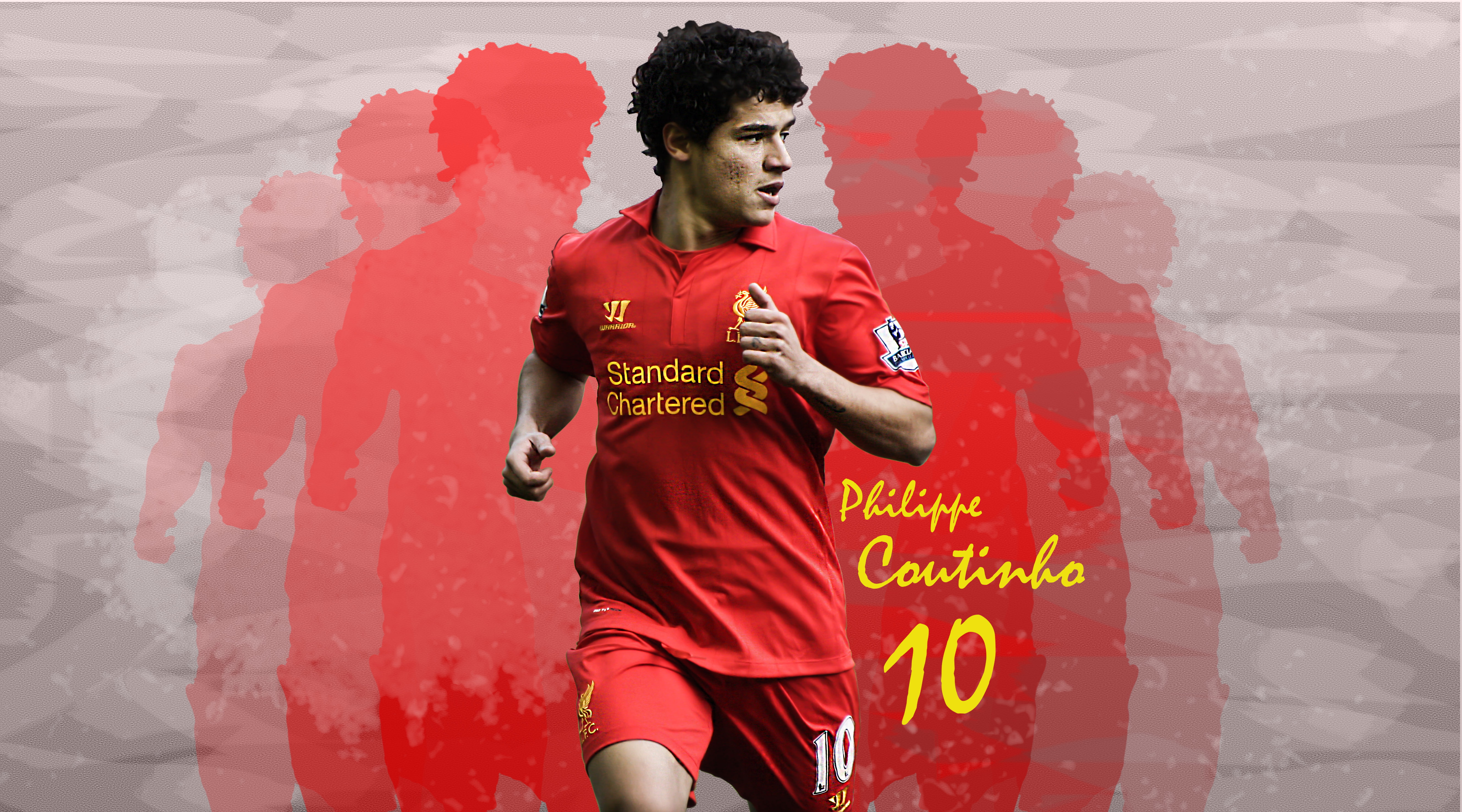 Coutinho, Liverpool, YNWA, Brazilian footballer, LFC, attacking midfielder, 5K, Brazil, Philippe Coutinho, football, HD Wallpaper
