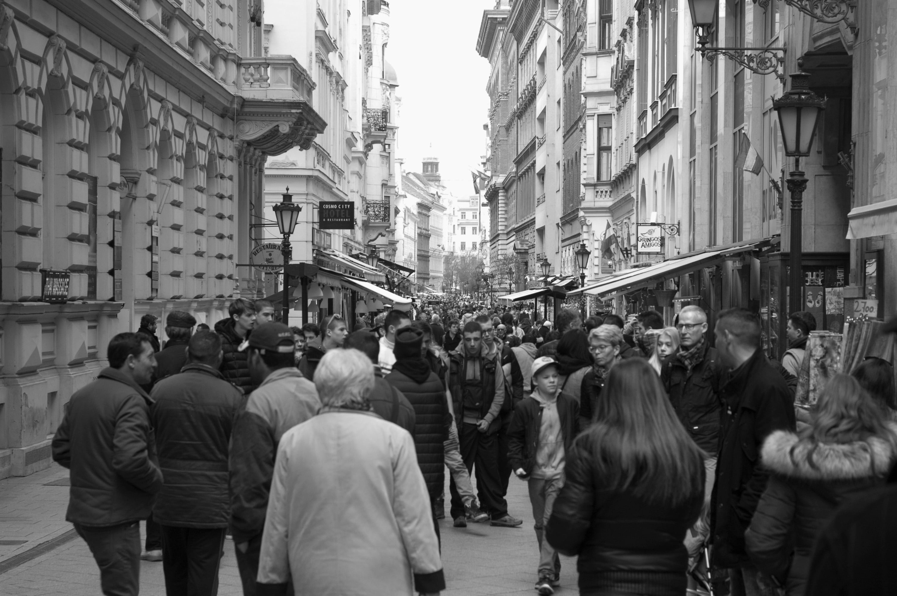 built structure, city street, friends, photo, 2K, kid, rise, real people, photography, transportation, group of people, architecture, road, women, men, HD Wallpaper