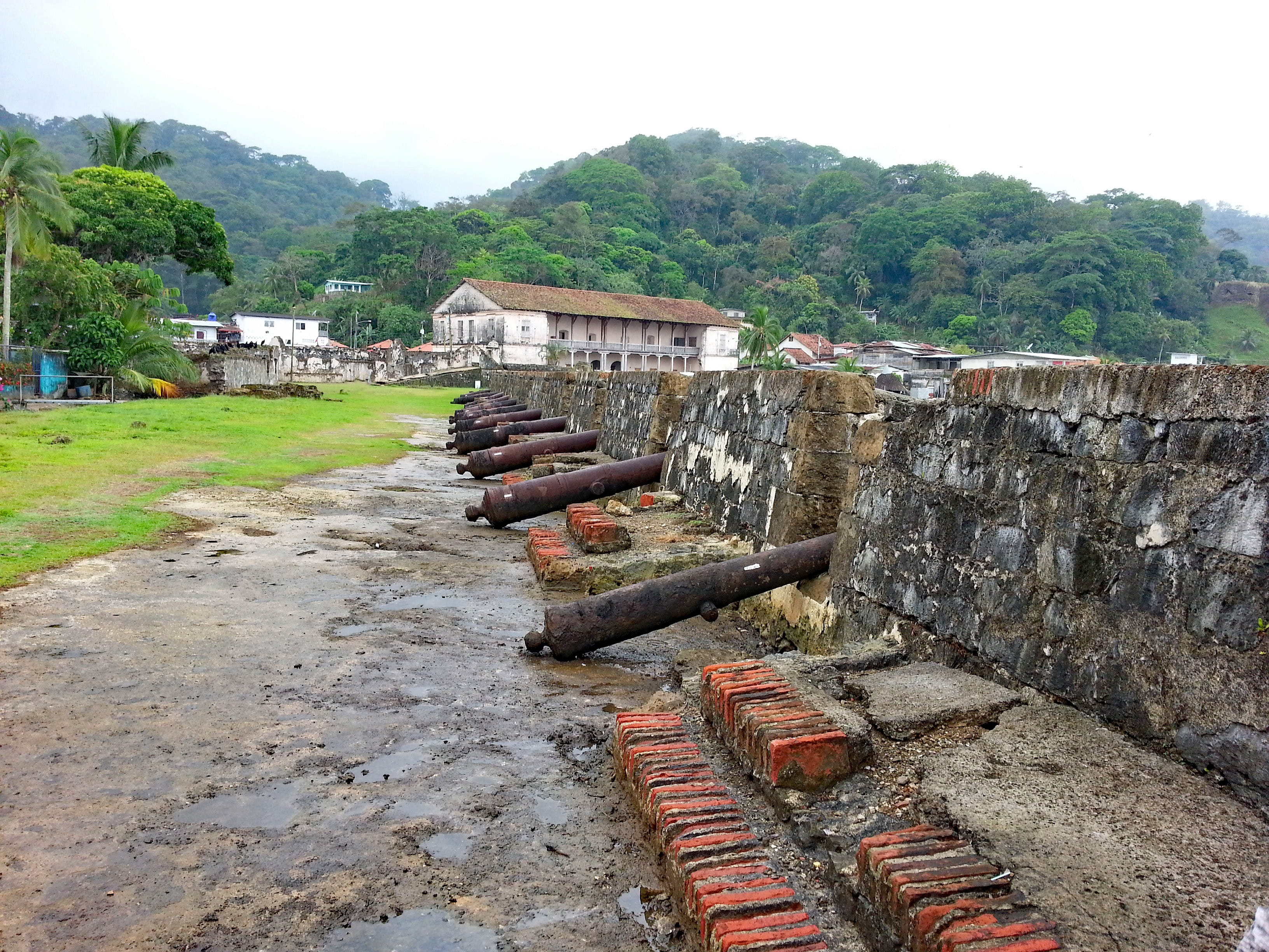outdoors, building exterior, the past, tree, nature, unesco, wagon, ruin, wall, sky, world heritage, damaged, day, no people, plant, pipeline, cannon, fort, HD Wallpaper