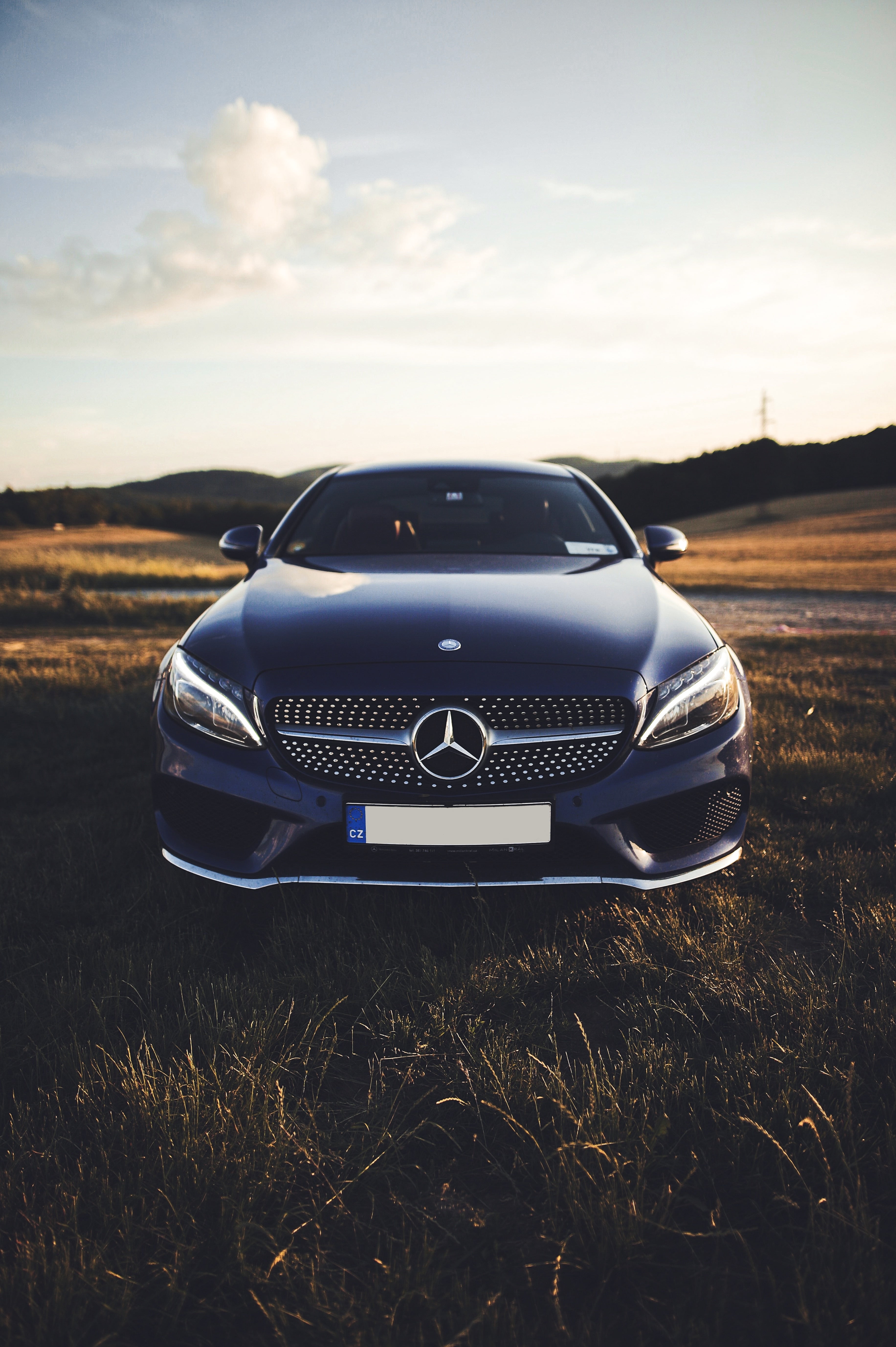 road trip, land vehicle, outdoors, transportation, benz, day, sports car, chrome, cloud - sky, no people, mode of transportation, environment, mercedes-benz, Phone HD Wallpaper