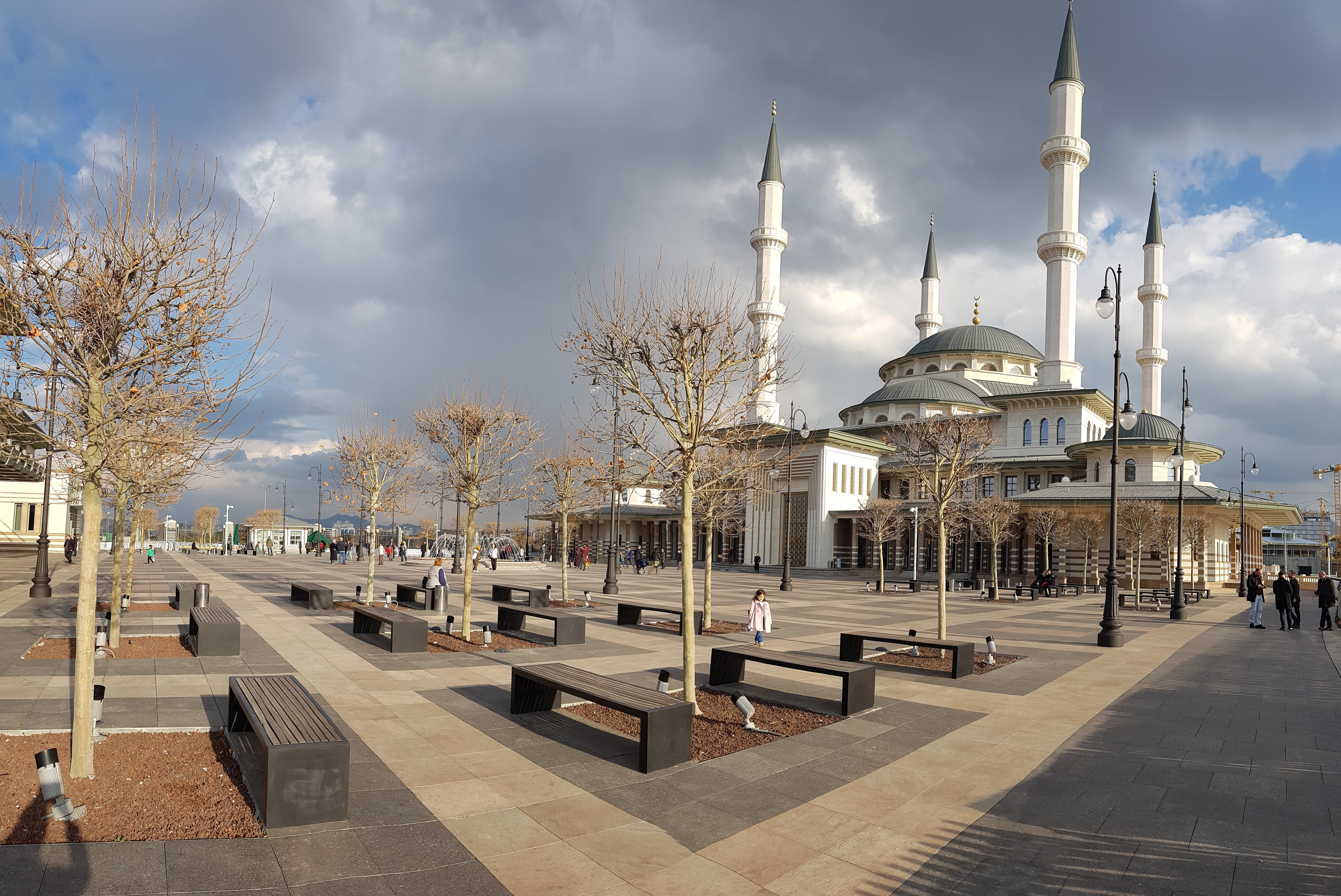 islam, city, ankara, day, turkey, travel destinations, travel, architecture, sky, spirituality, prayer, belief, national mosque, beştepe, built structure, HD Wallpaper