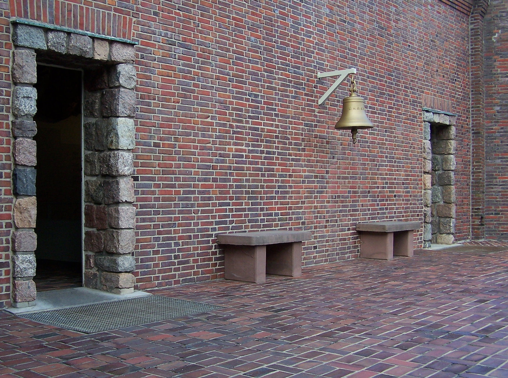 entrance, kiel, pattern, brick, baltic sea, no people, built structure, germany, wall - building feature, street, house, wall, bank, day, kieler firth, HD Wallpaper