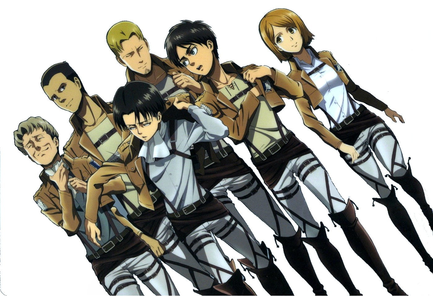 Eren Yeager, Oluo Bozado, Levi Ackerman, Anime, Gunther Schultz, 720P, Petra Ral, Attack On Titan, Eld Jinn, HD Wallpaper