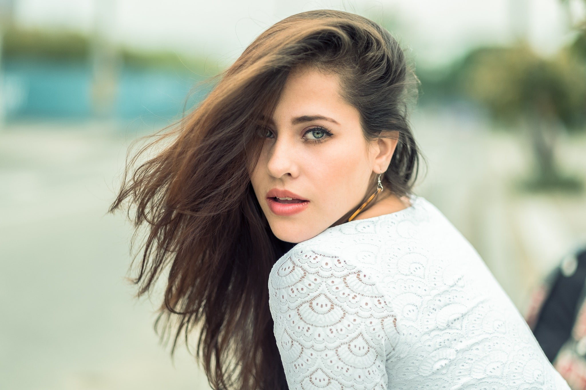 women, portrait, beautiful woman, beautiful people, headshot, fashion, beauty, adult, face, one person, focus on foreground, hairstyle, Esteban Montoya, HD Wallpaper