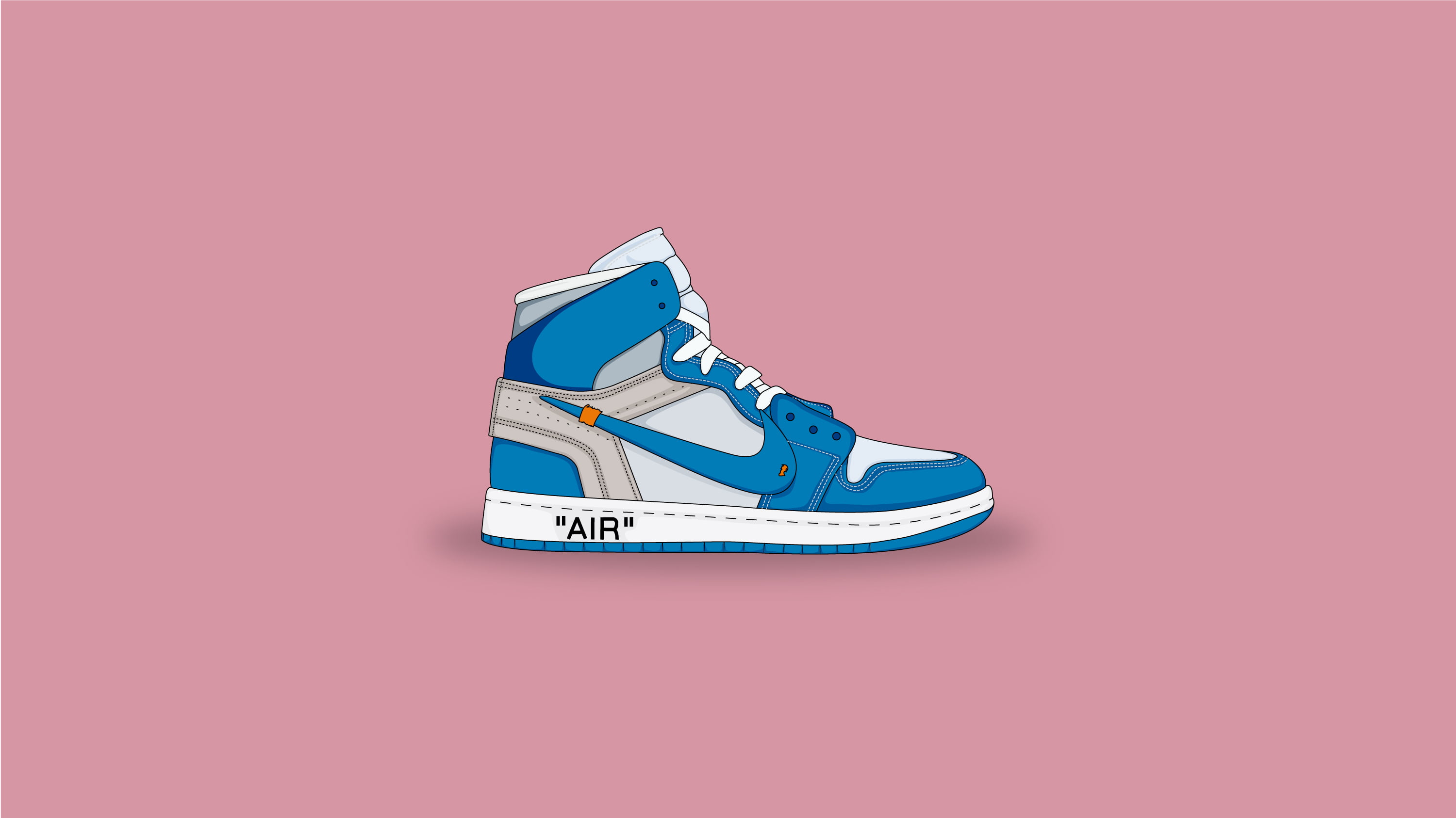 shoes, artwork, Nike, illustration, air, 2K, sport, Adobe, simple, vector, HD Wallpaper