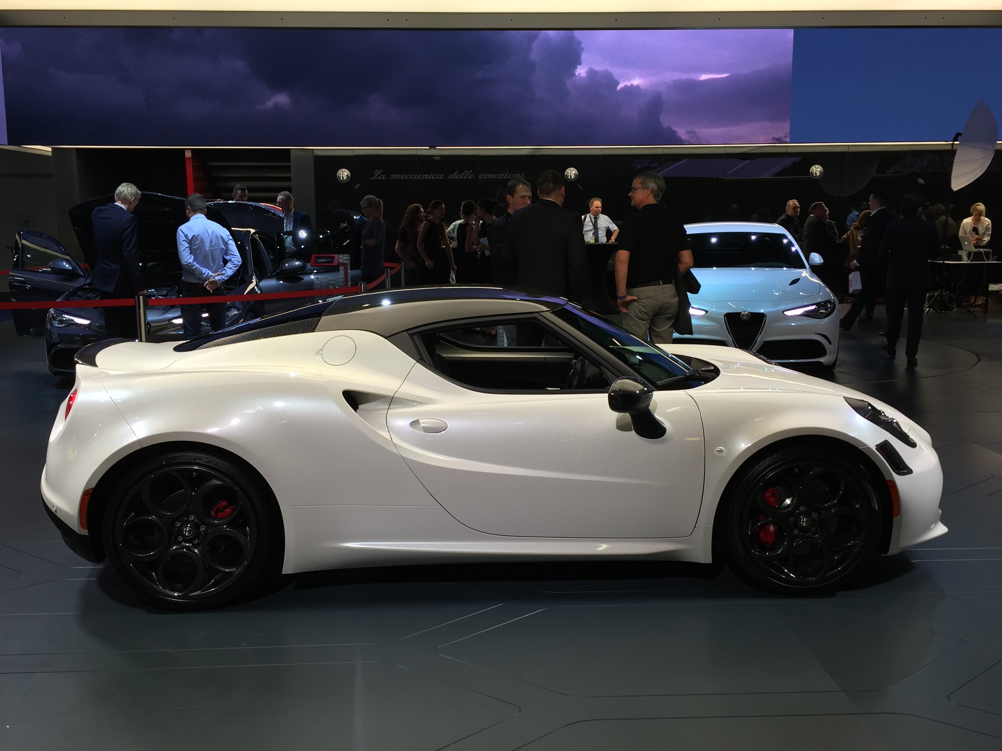 motor vehicle, scudetto, car, carboxylic, sportscar, men, frankfurt, lightweight construction, outdoors, alfa romeo, iaa, mode of transportation, group of people, HD Wallpaper
