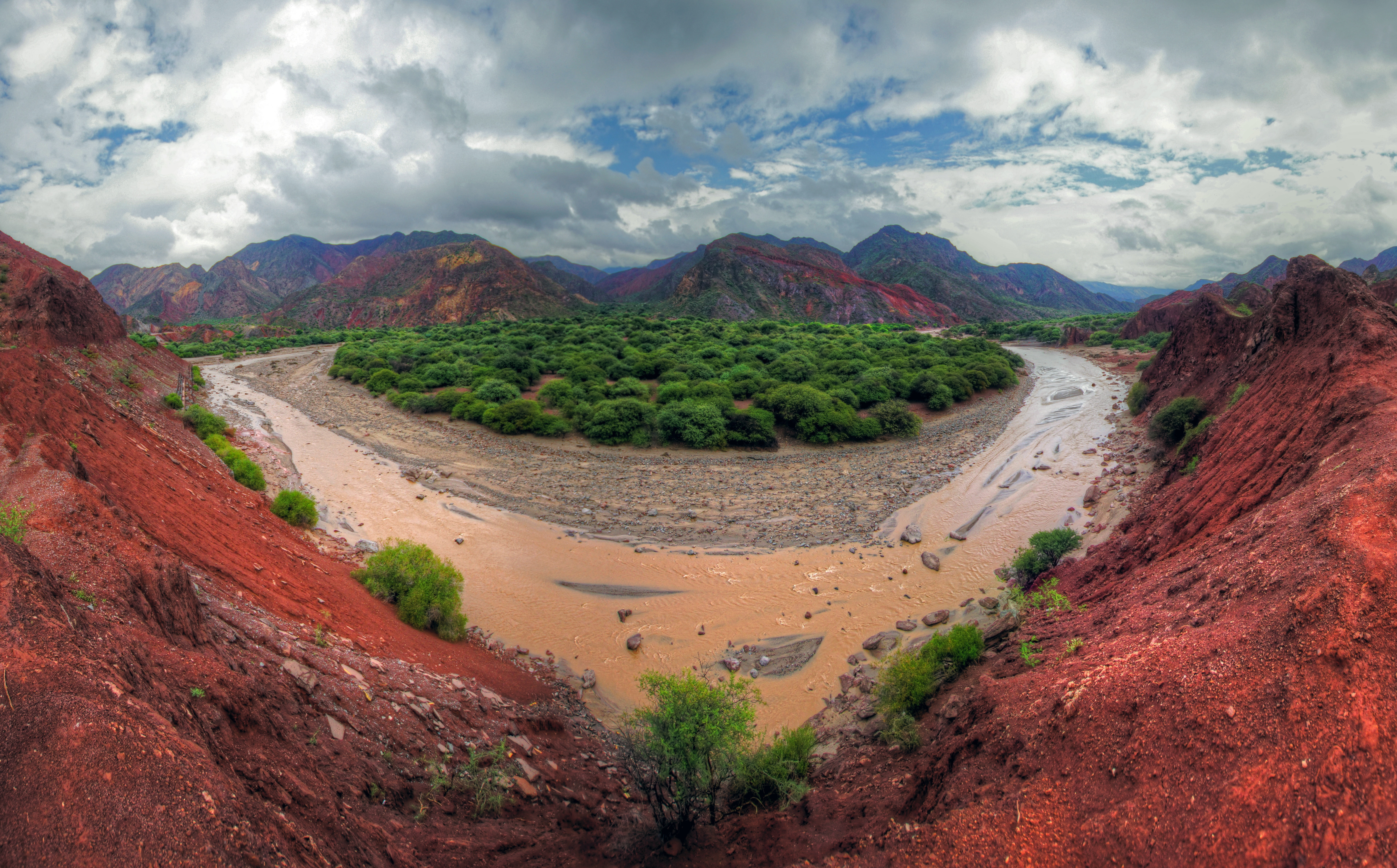 nature, sigma, tranquility, Super, panorama, no people, Cafayate, Lens, Wide, green, Argentina, beauty in nature, Alpha, River, environment, America, mountain, HD Wallpaper
