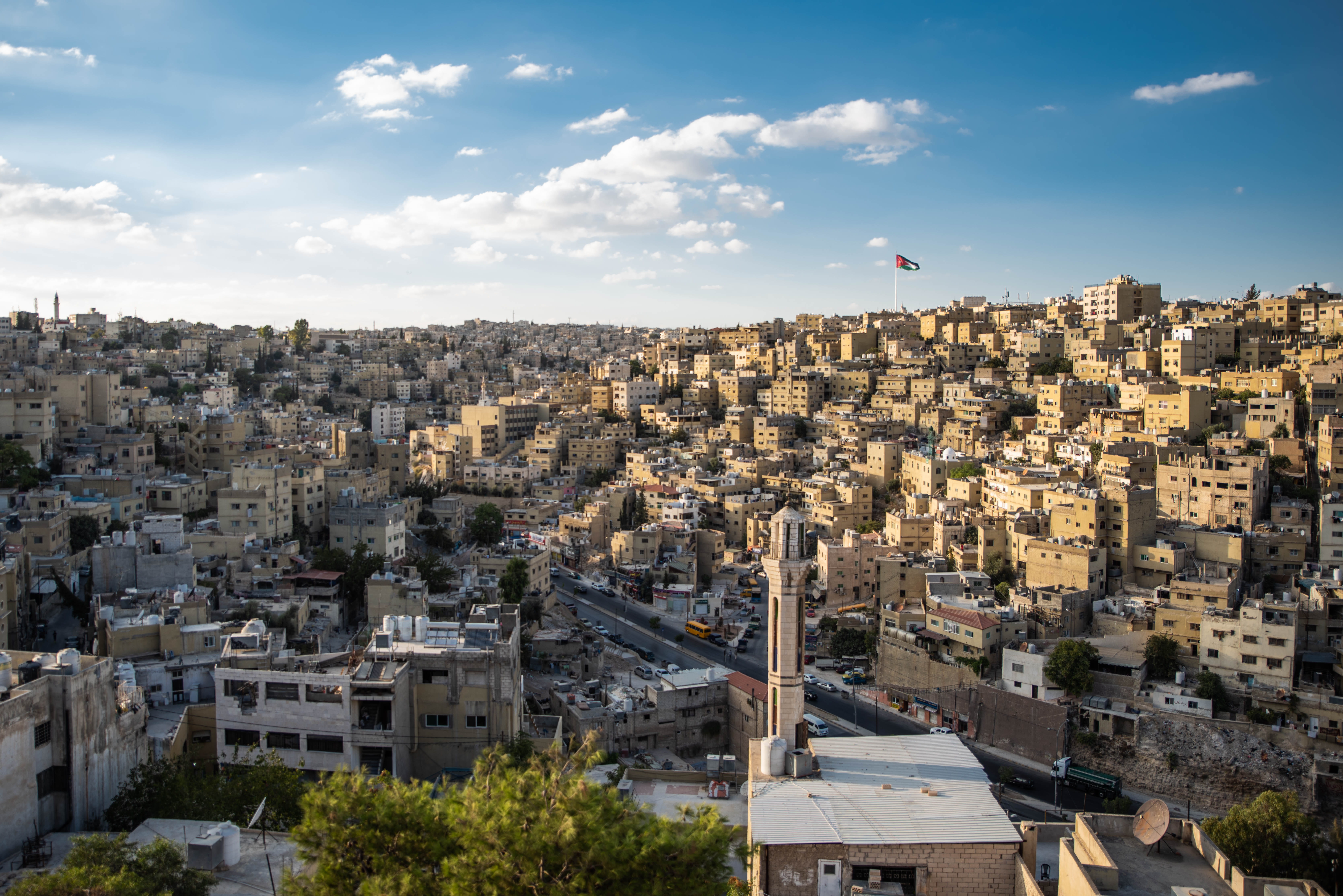aerial shot, town, building, amman, nature, crowded, building exterior, high angle view, sky, urban, travel, buildings, day, travel destinations, cityscape, HD Wallpaper