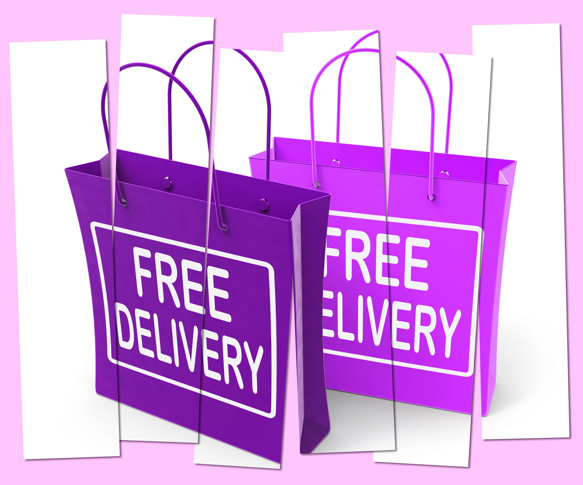 shopping, promo, delivery, indoors, cut out, logistics, gratis, shipping, close-up, purple, business, charge, showing, promotion, western script, 1080P, HD Wallpaper