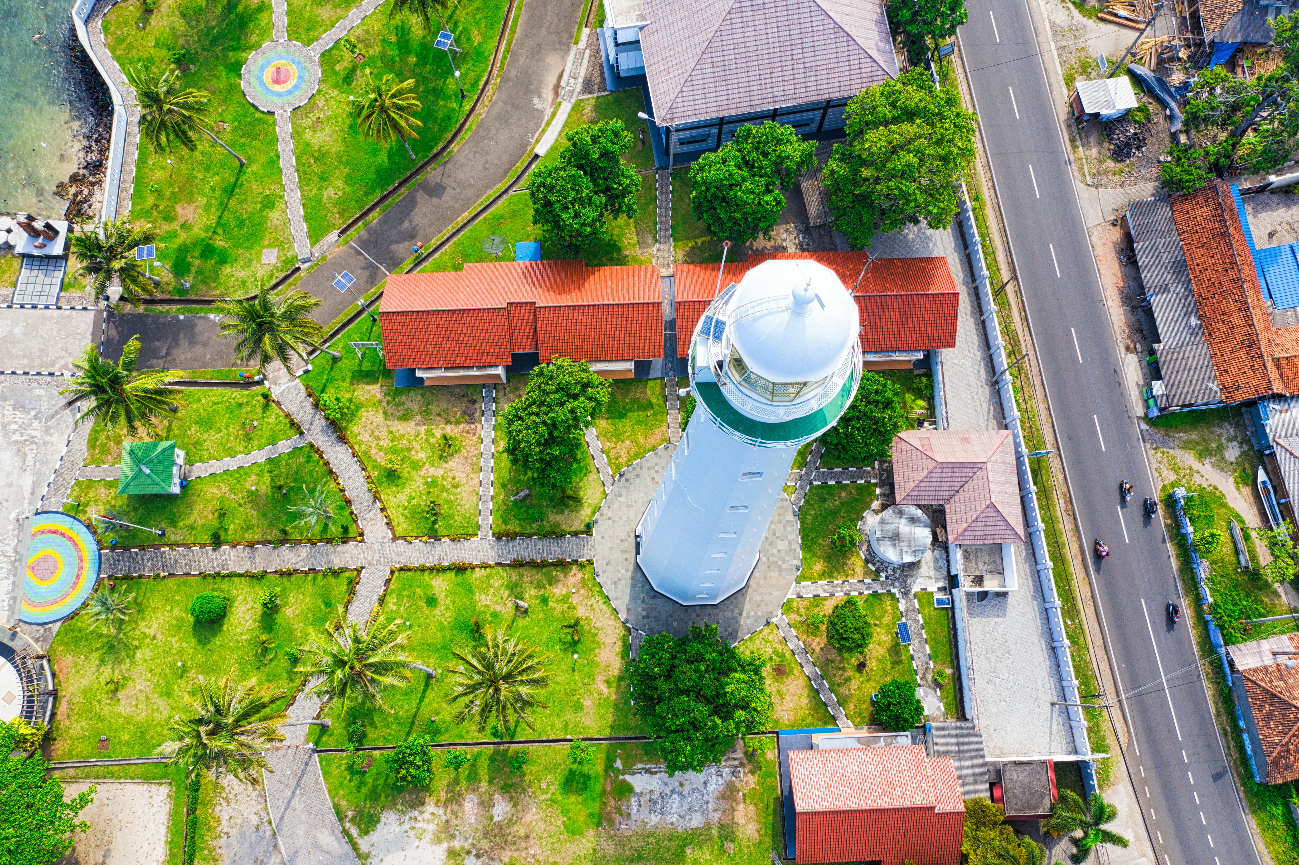 tree, park, coast, garden, tourism, roads, transportation system, building, aerial shot, trees, city, building exterior, grass, environment, nature, industry, HD Wallpaper
