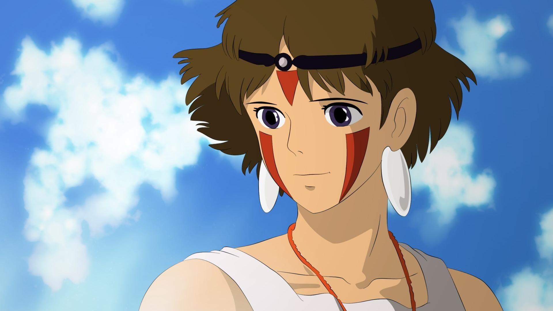 sunlight, nature, human face, day, one person, teenager, representation, headshot, sky, portrait, art and craft, body part, cloud - sky, creativity, Studio Ghibli, HD Wallpaper