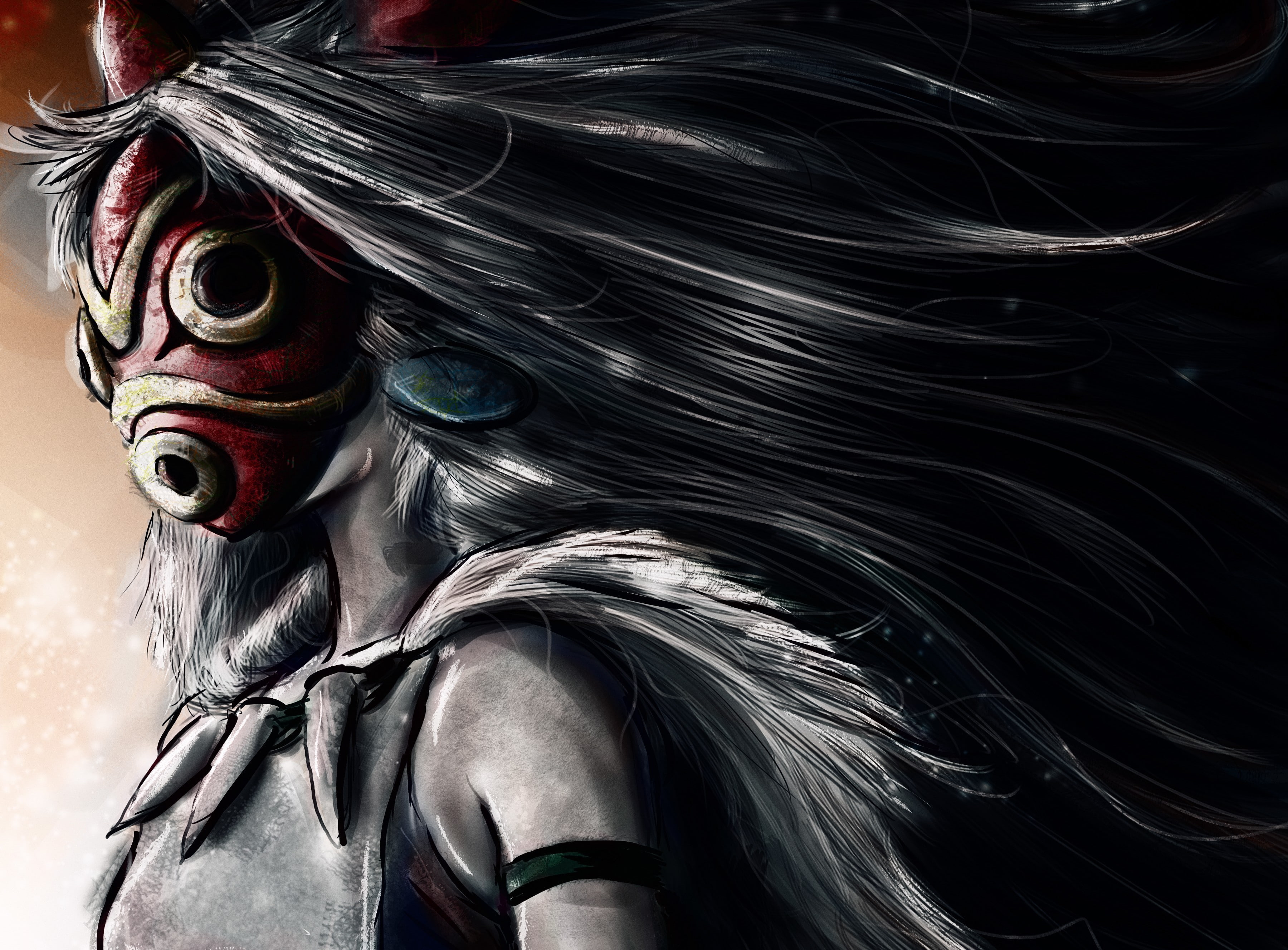 anime, Princess Mononoke, 2K, anime girls, HD Wallpaper