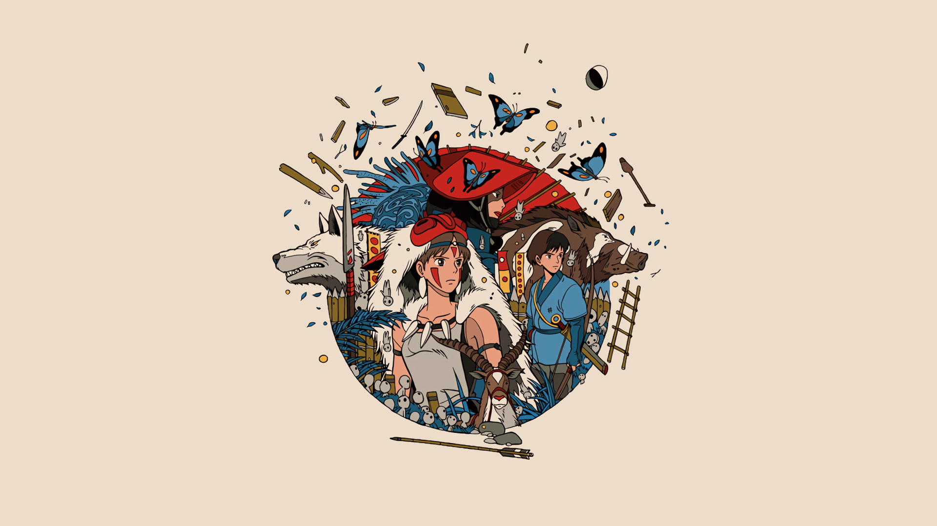 Movie, Princess Mononoke, 1080P, HD Wallpaper