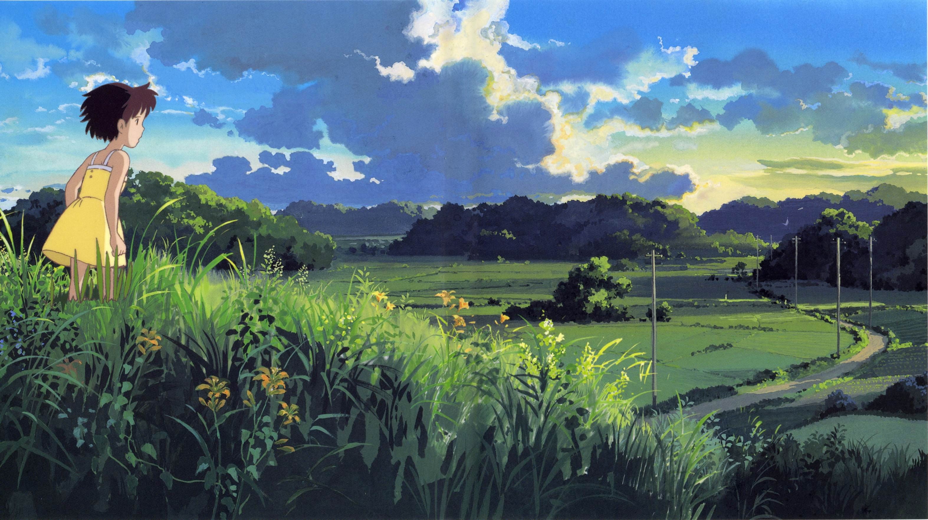 Totoro, My Neighbor Totoro, anime girls, Studio Ghibli, 2K, HD Wallpaper